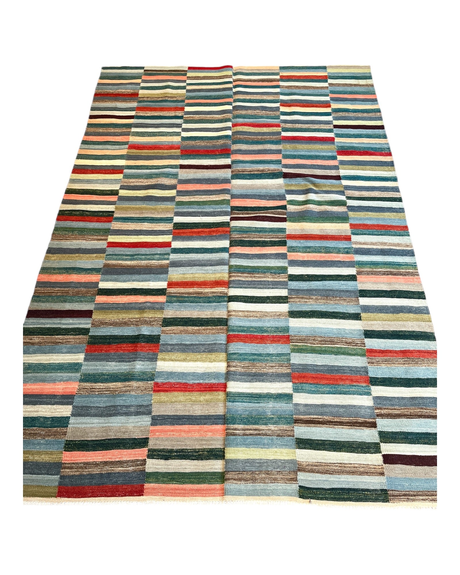 243cm x 165cm Multi-coloured Kilim