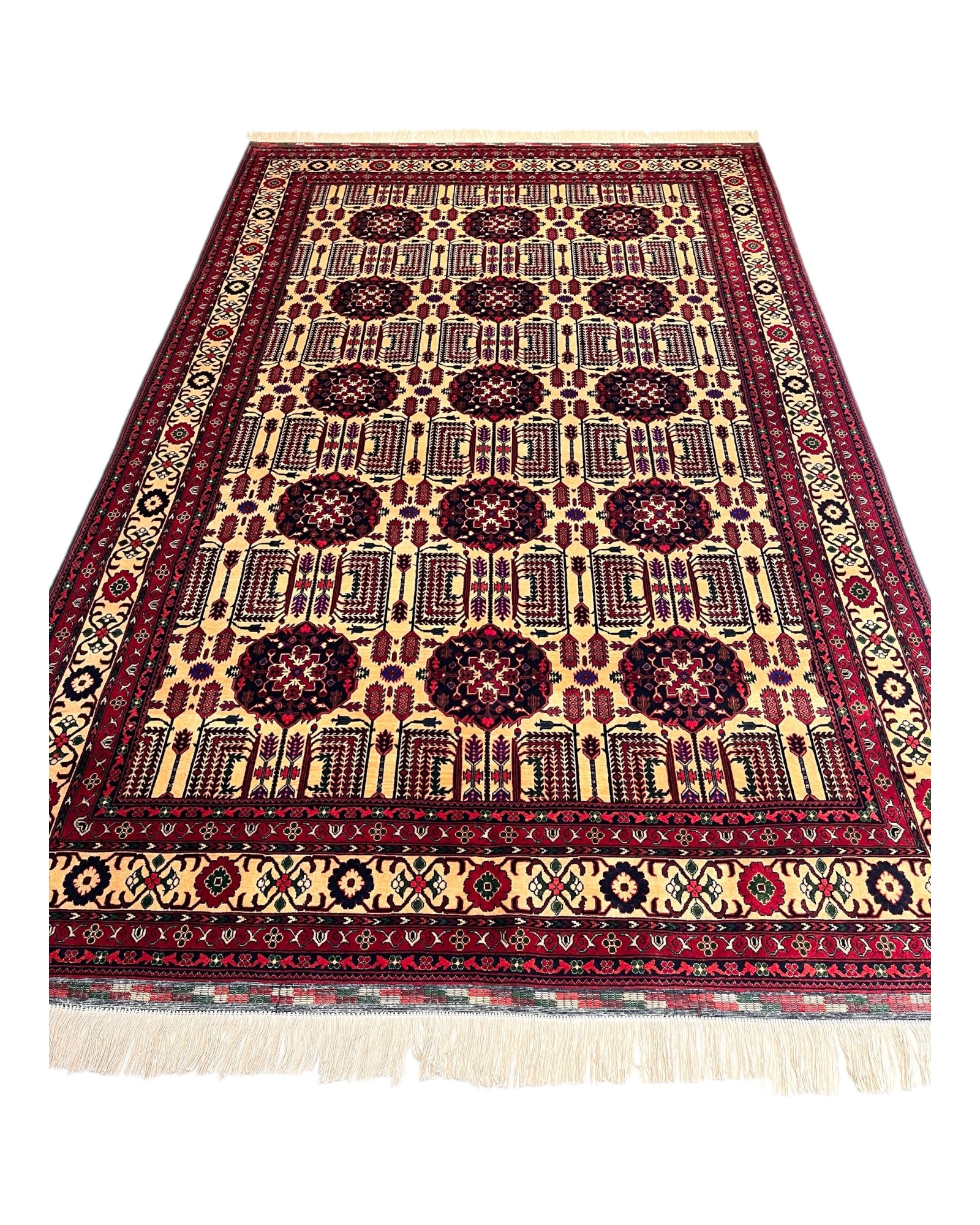 310cm x 200cm Red & Gold Charshango Rug