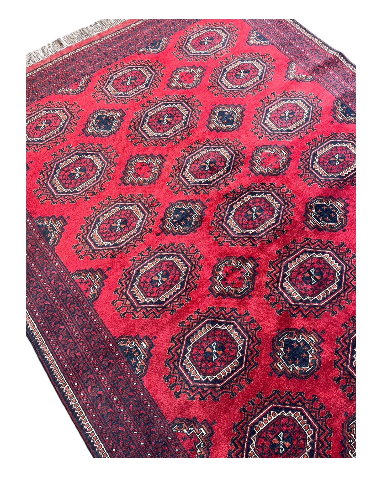 300cm x 200cm Red & Black Patnas Gul Rug