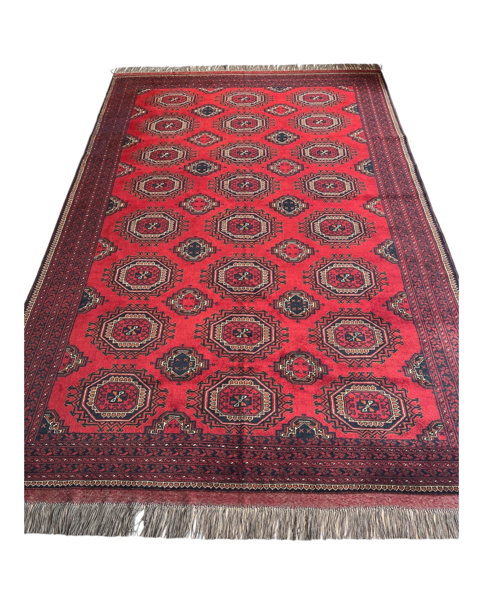 300cm x 200cm Red & Black Patnas Gul Rug