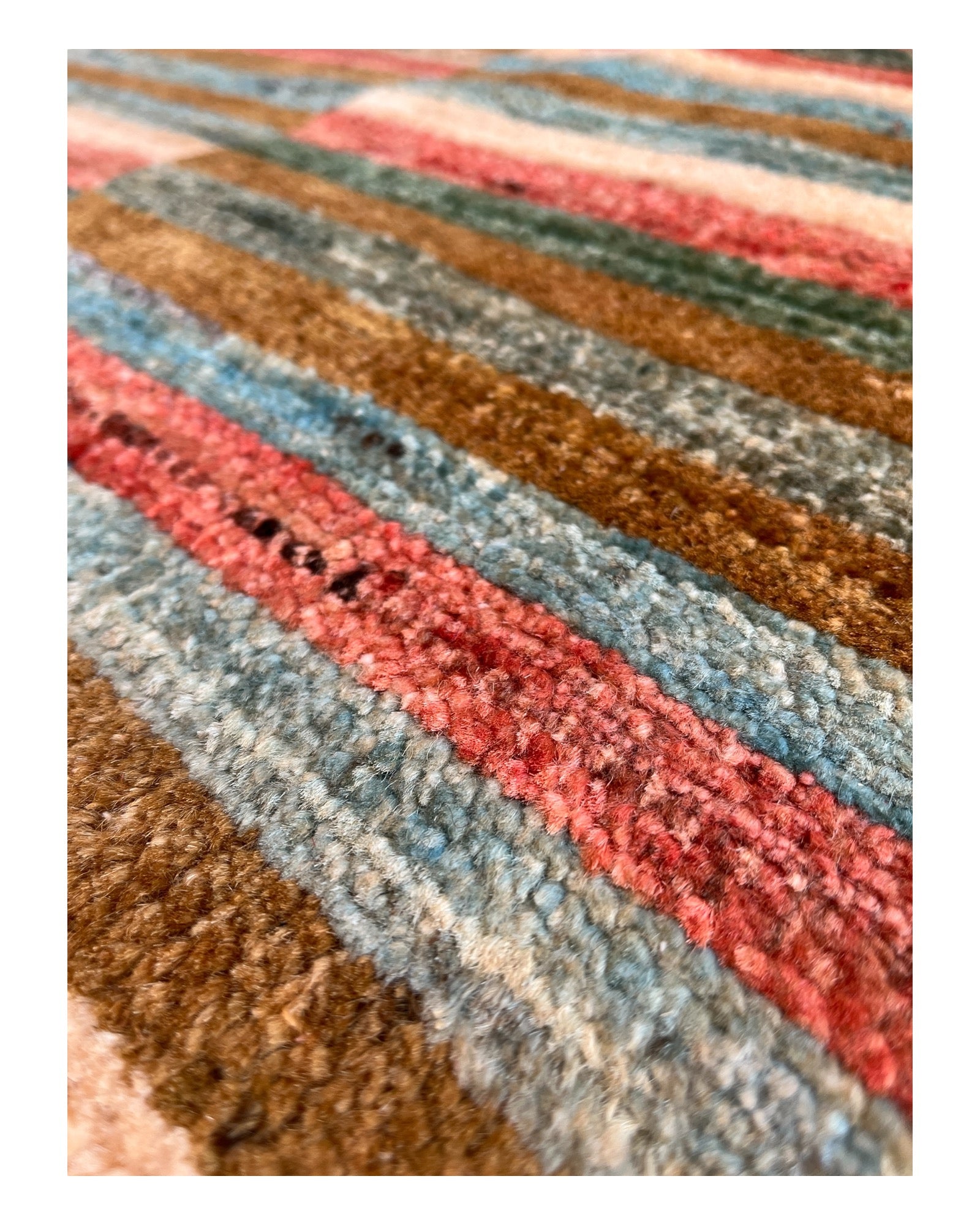 292cm x 206cm Broken Stripe Gabeh Rug