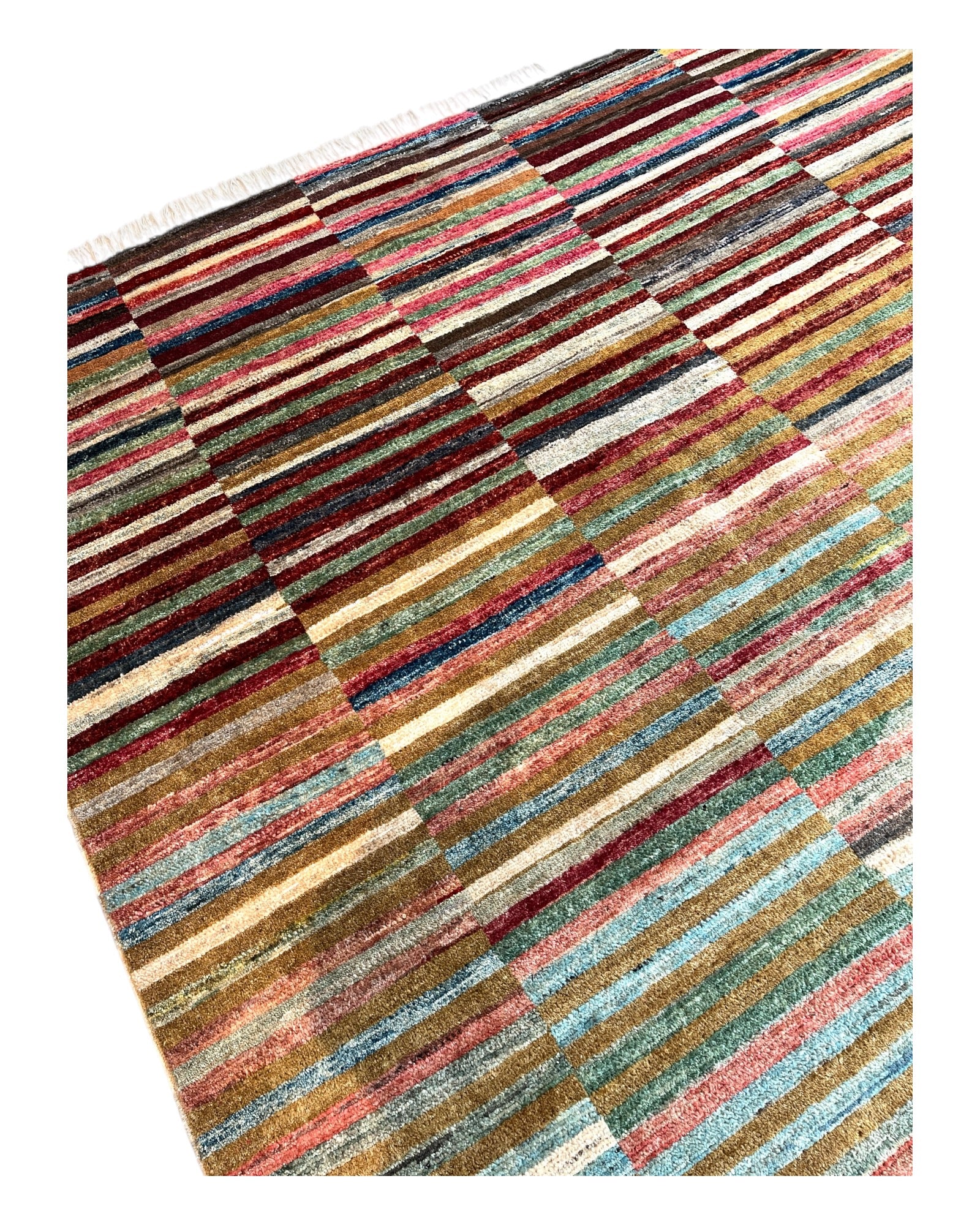 292cm x 206cm Broken Stripe Gabeh Rug