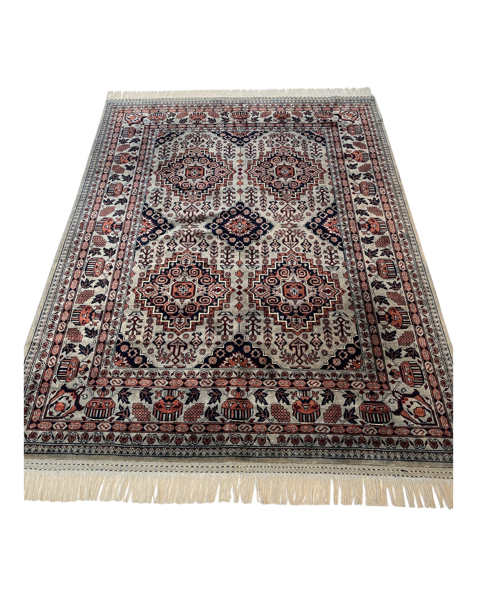 200cm x 150cm Grey Yousef Bay Rug