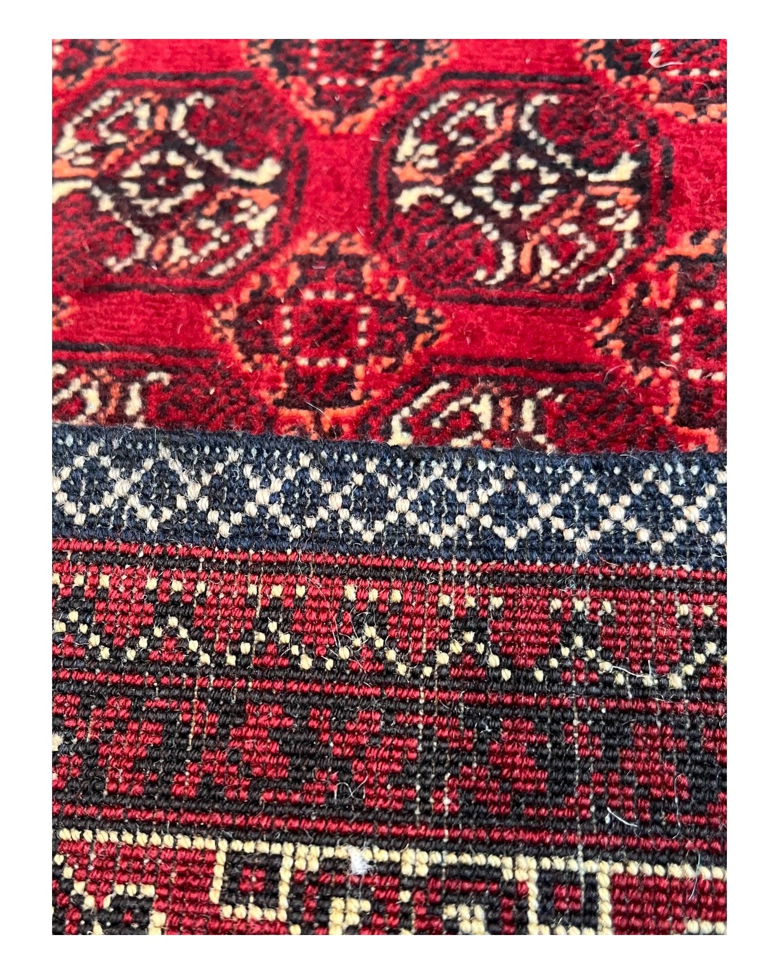 194cm x 127cm Fine Red Roshnai Rug