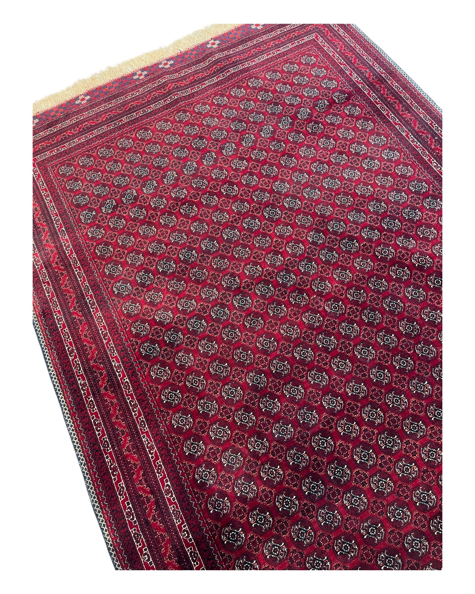 194cm x 127cm Fine Red Roshnai Rug