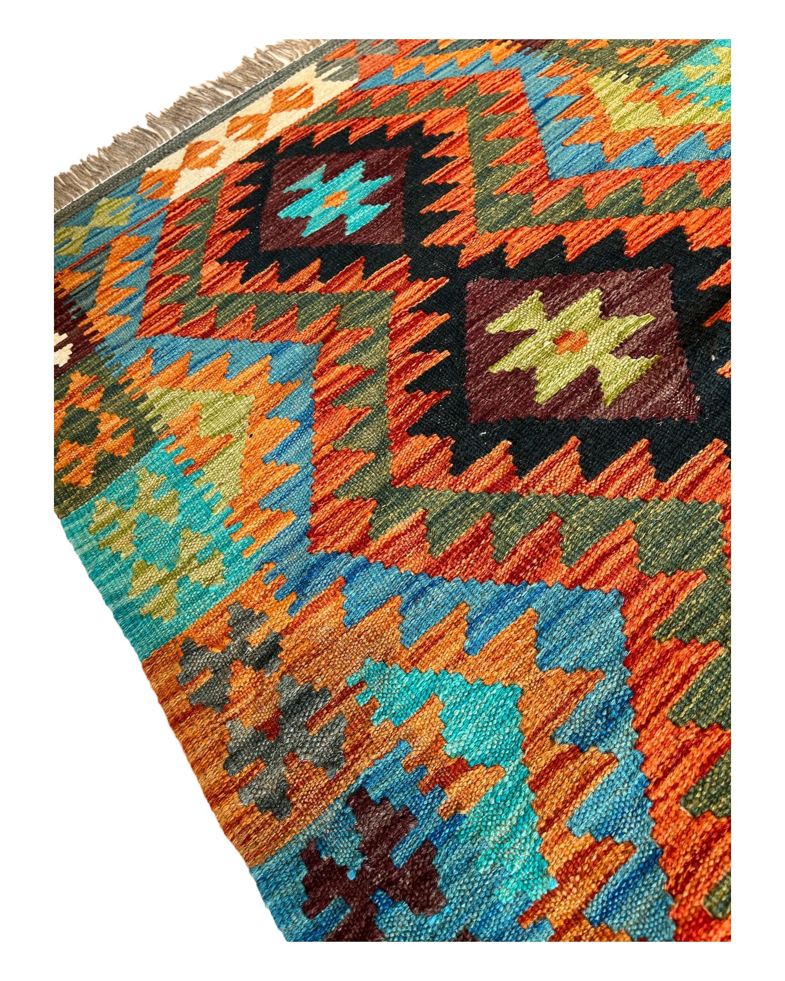 388cm x 82cm Maymana Kilim Runner