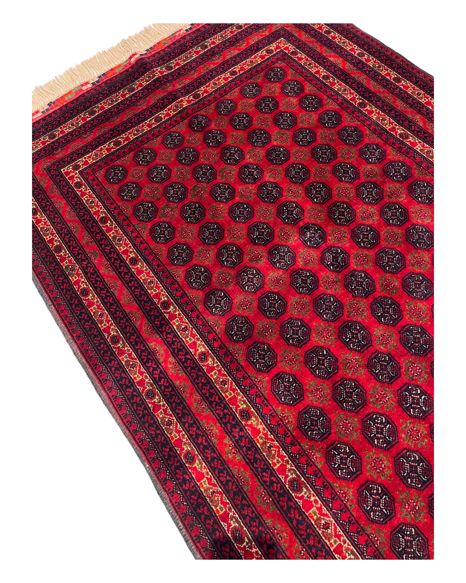 150cm x 100cm Red Khuwaja Roshnai Rug