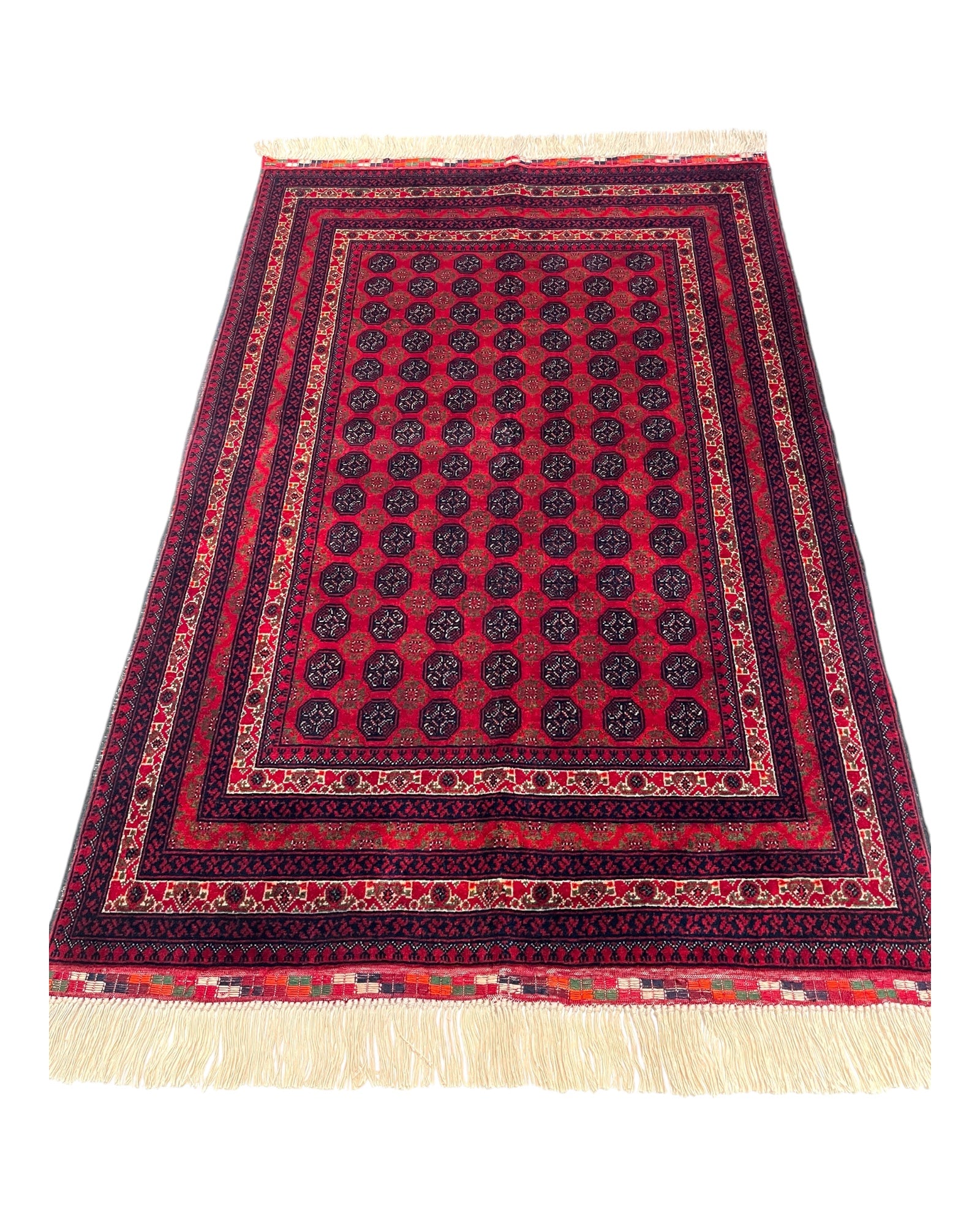 150cm x 100cm Red Khuwaja Roshnai Rug