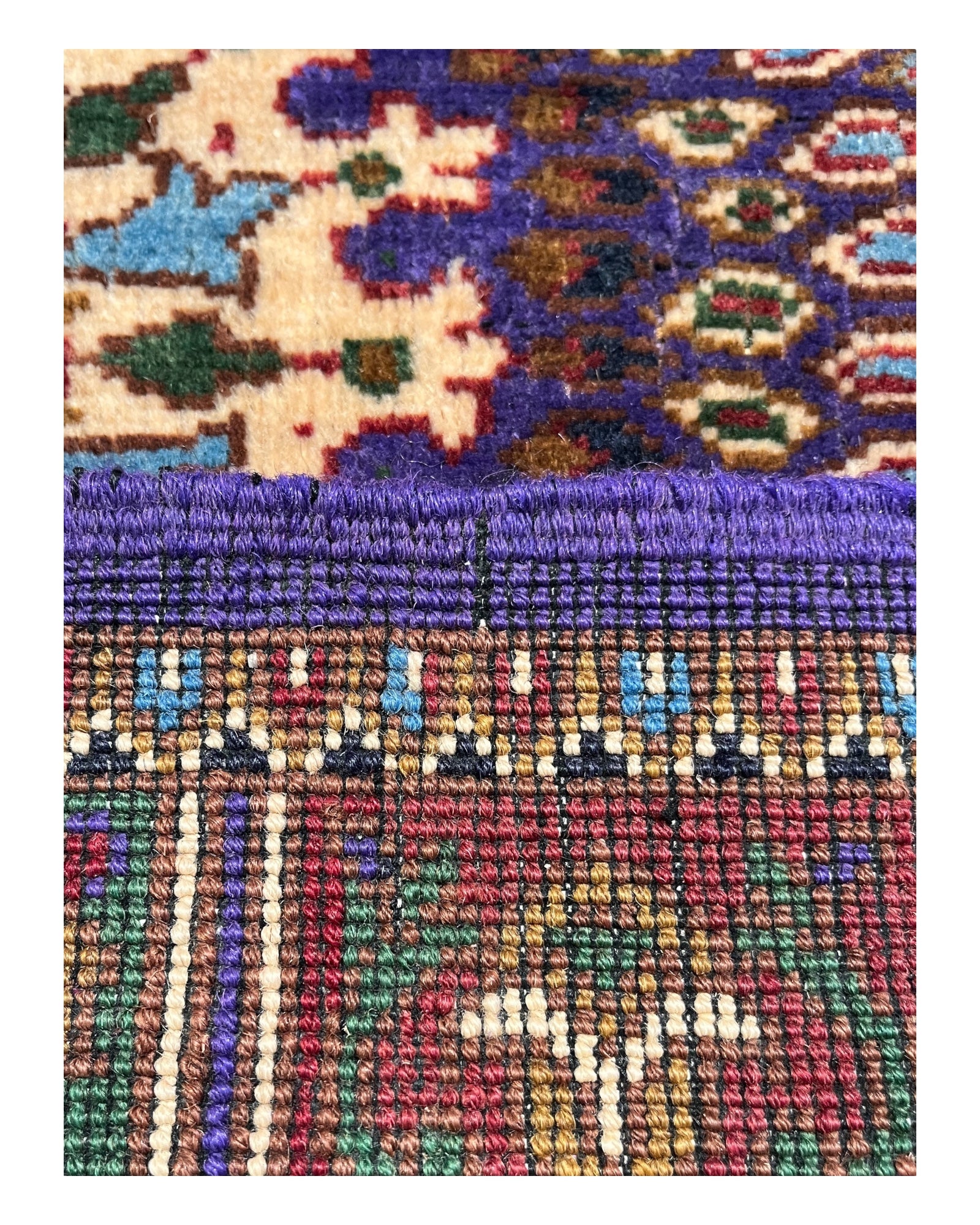 156cm x 108cm Purple & Blue Peacock Rug