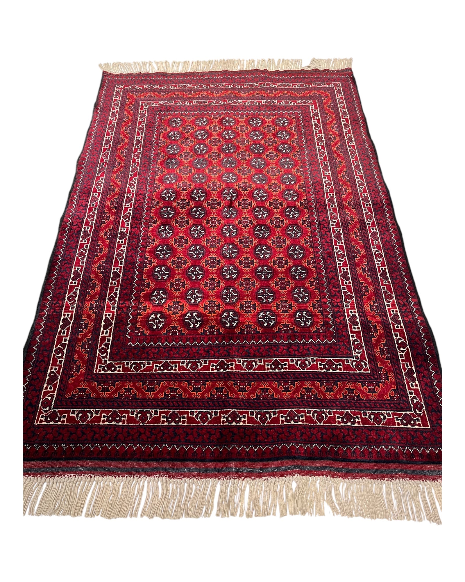 150cm x 100cm Red Khuwaja Roshnai Rug