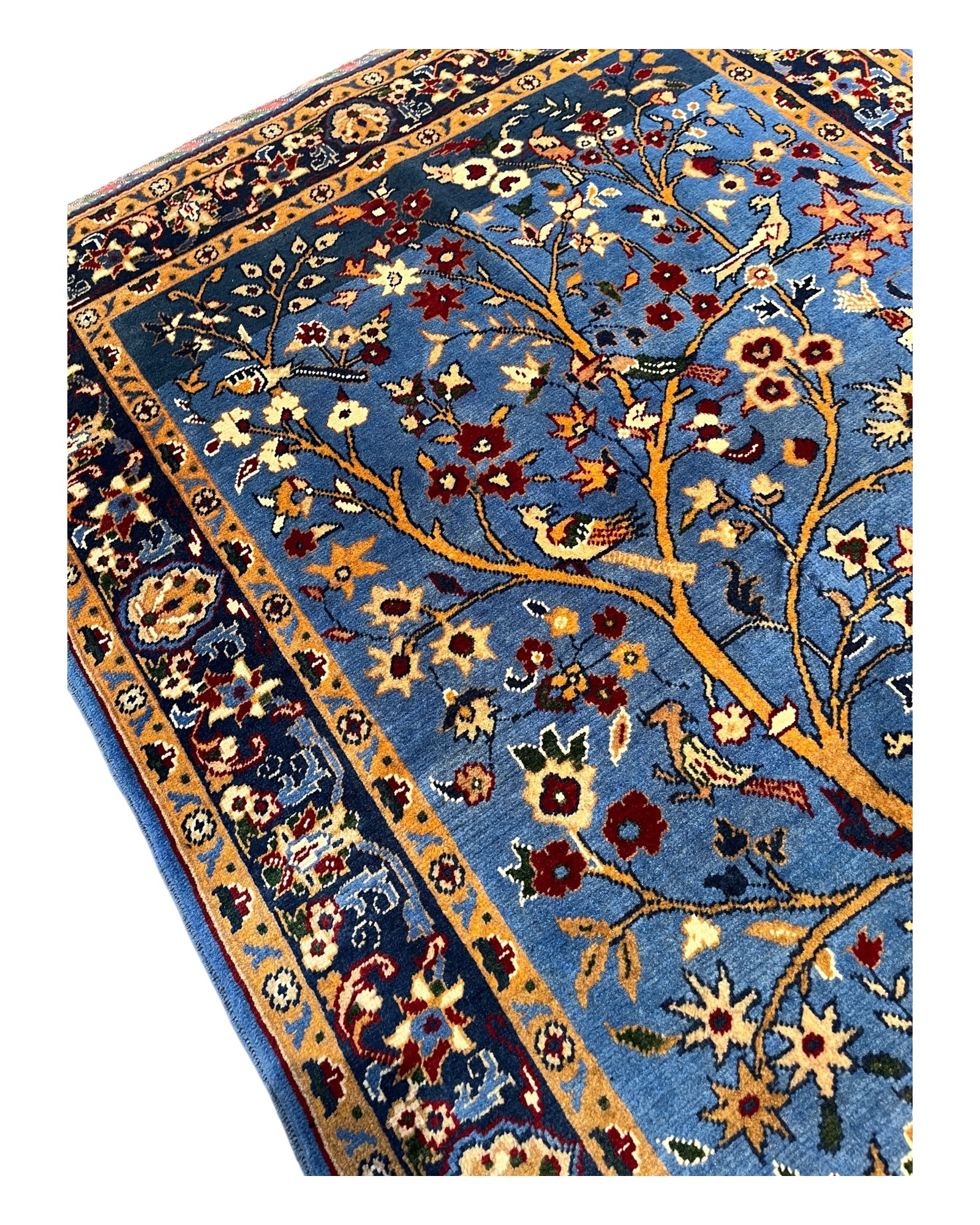 155cm x 105cm Blue Tree of Life Rug