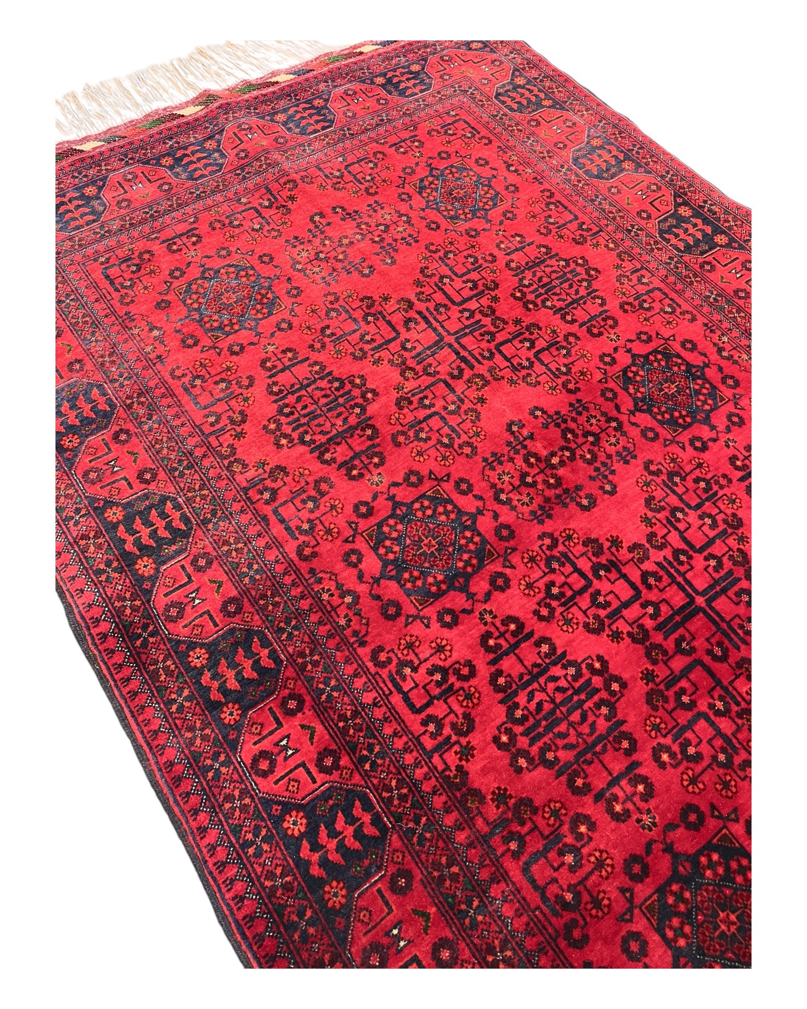 150cm x 96cm Red Andkhoy Rug