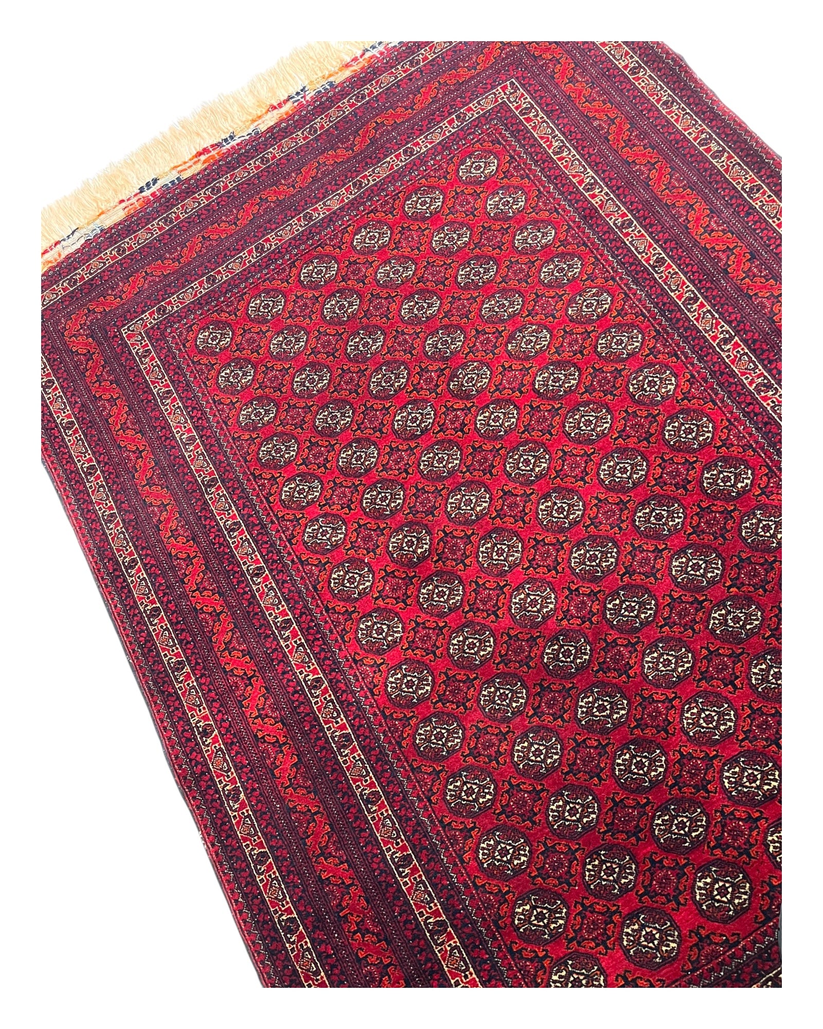 144cm x 98cm Fine Red Khuwaja Roshnai Rug