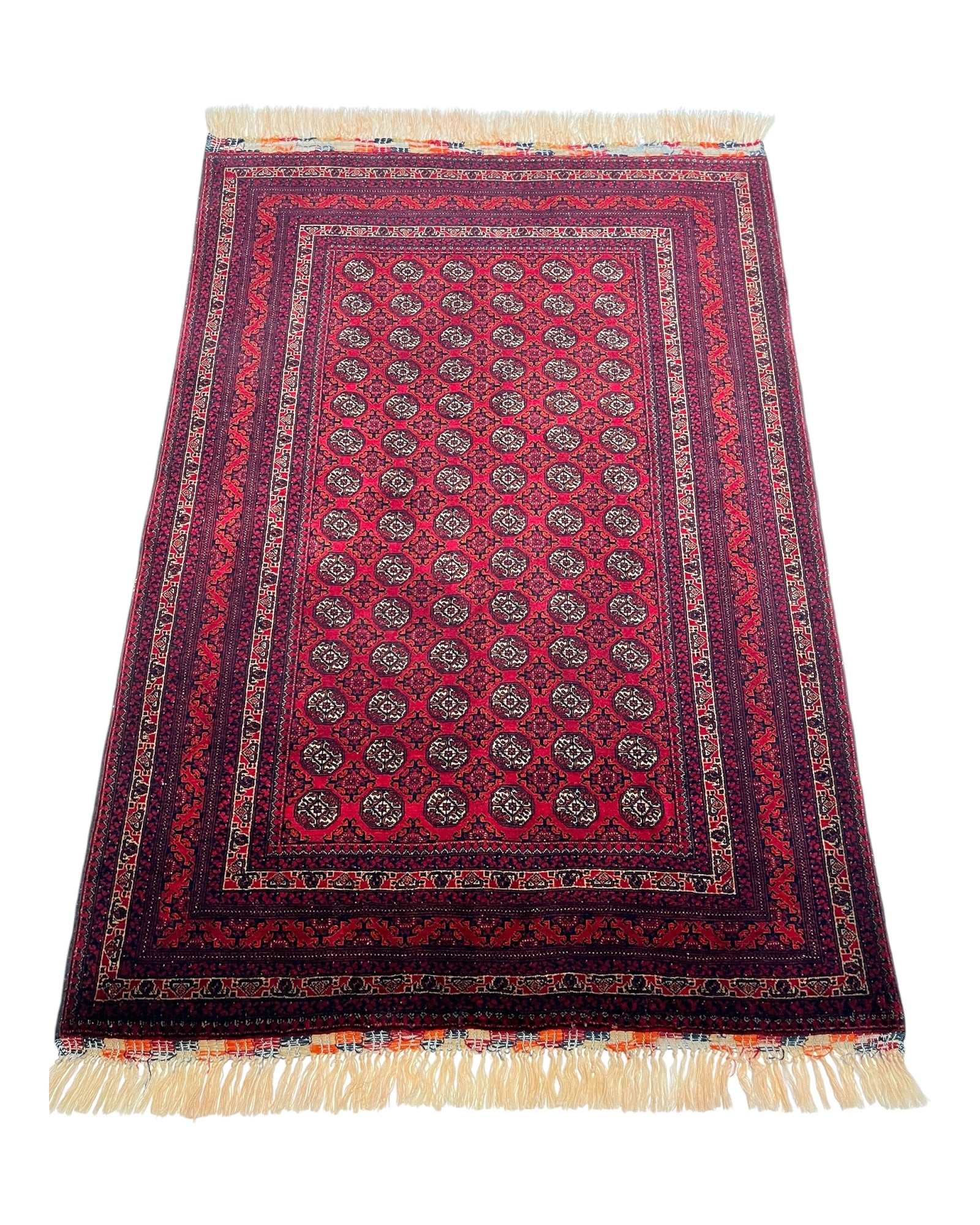 144cm x 98cm Fine Red Khuwaja Roshnai Rug