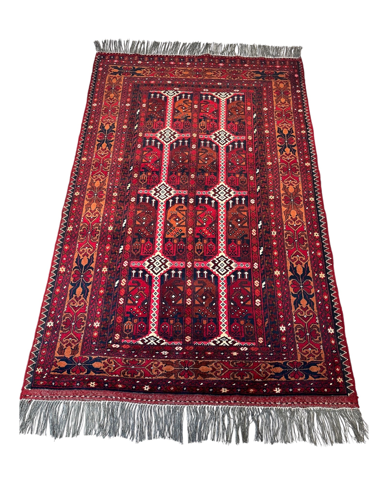 160cm x 100cm Red Ala Bakhmal Rug