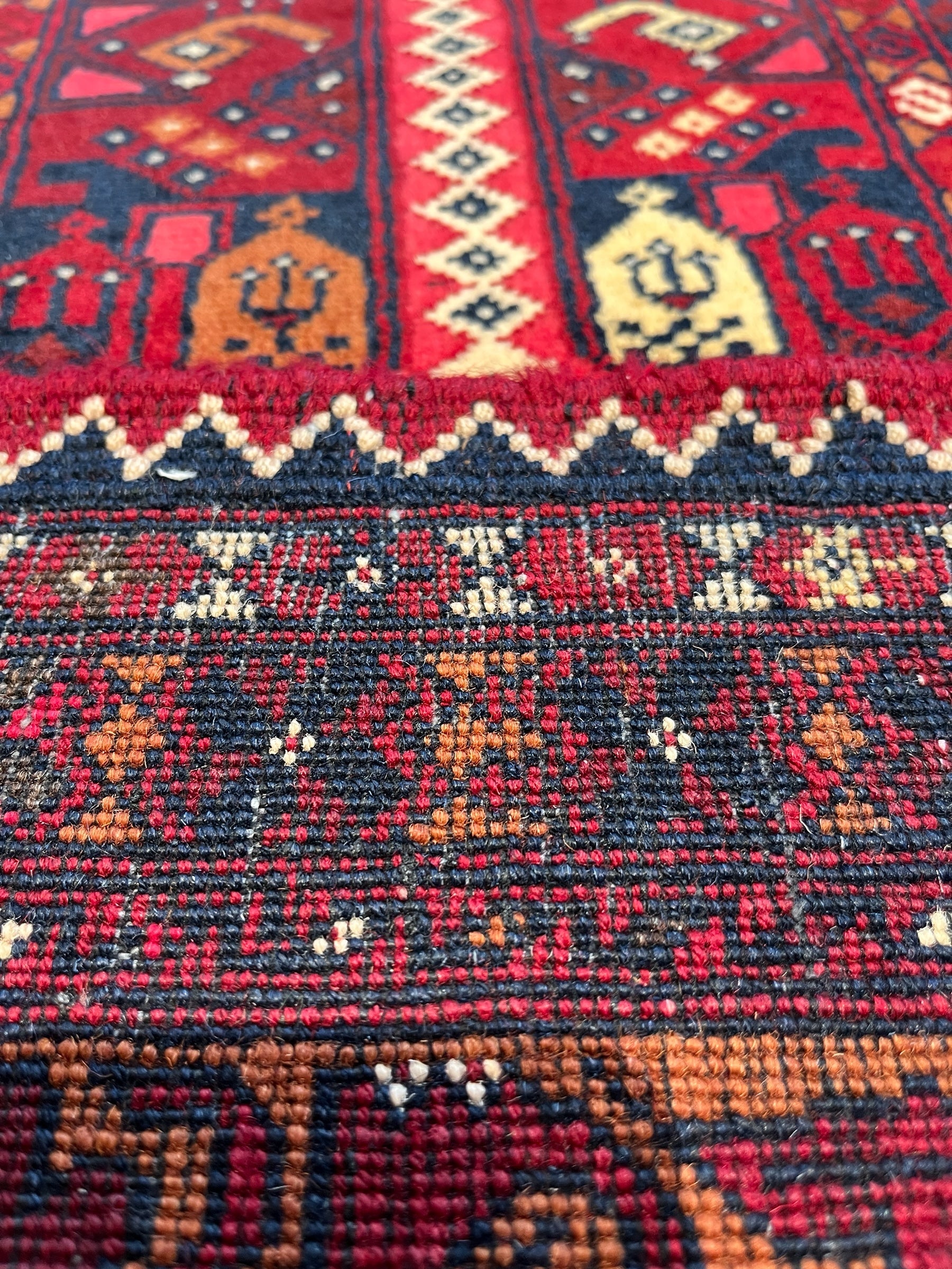 150cm x 102cm Red Ala Bakhmal Rug