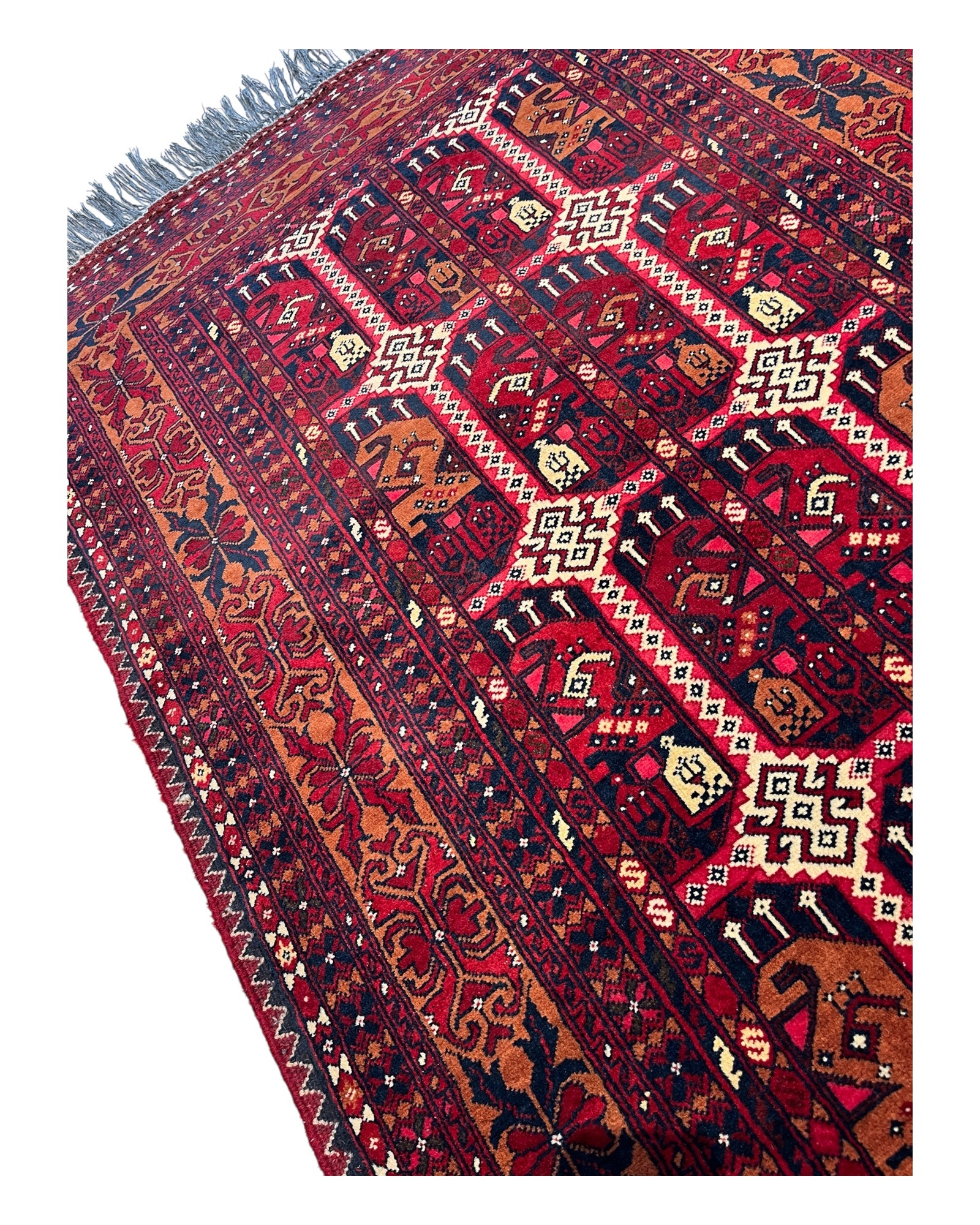 150cm x 102cm Red Ala Bakhmal Rug