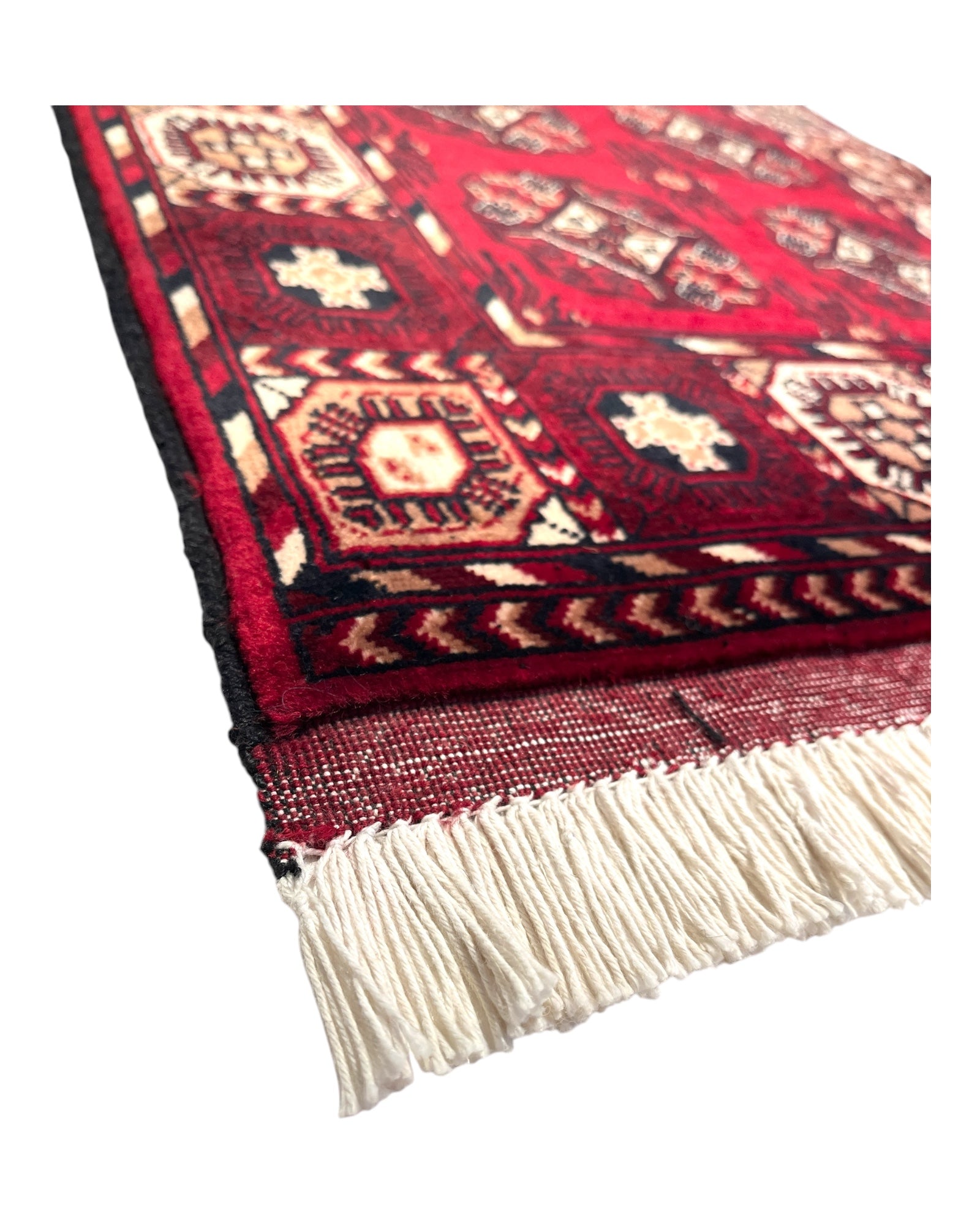 85cm x 58cm Red, Claret & Cream Afghan Doormat