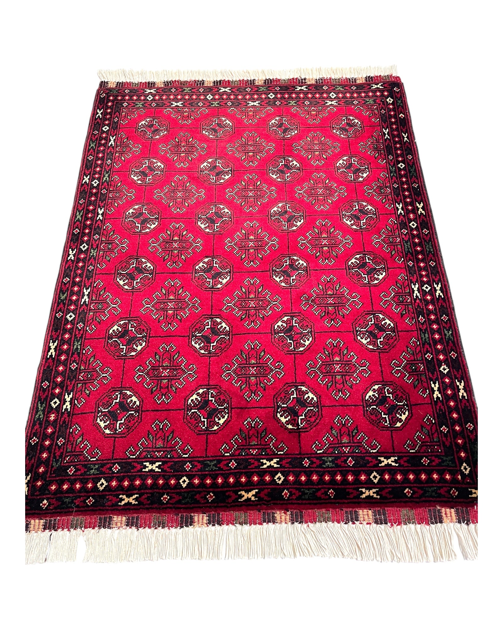 82cm x 62cm Red Roshnai Afghan Doormat