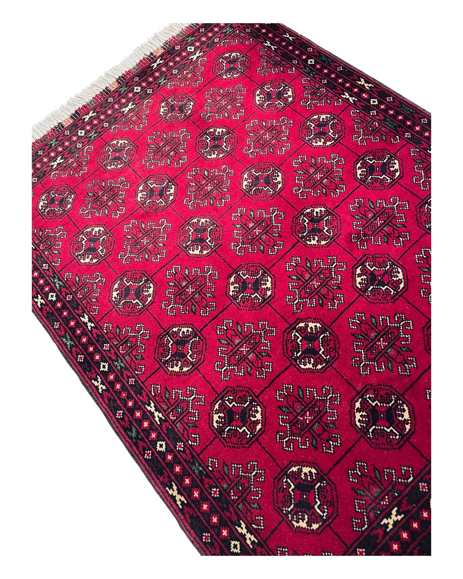 82cm x 62cm Red Roshnai Afghan Doormat