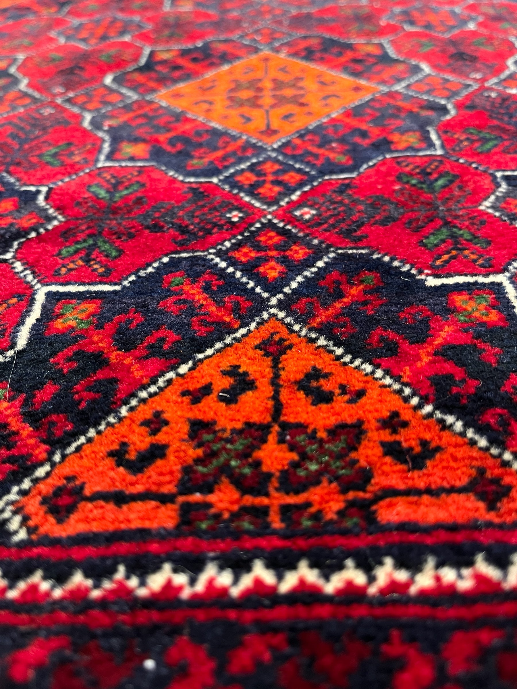 92cm x 50cm Red & Orange Yousef Bay Doormat