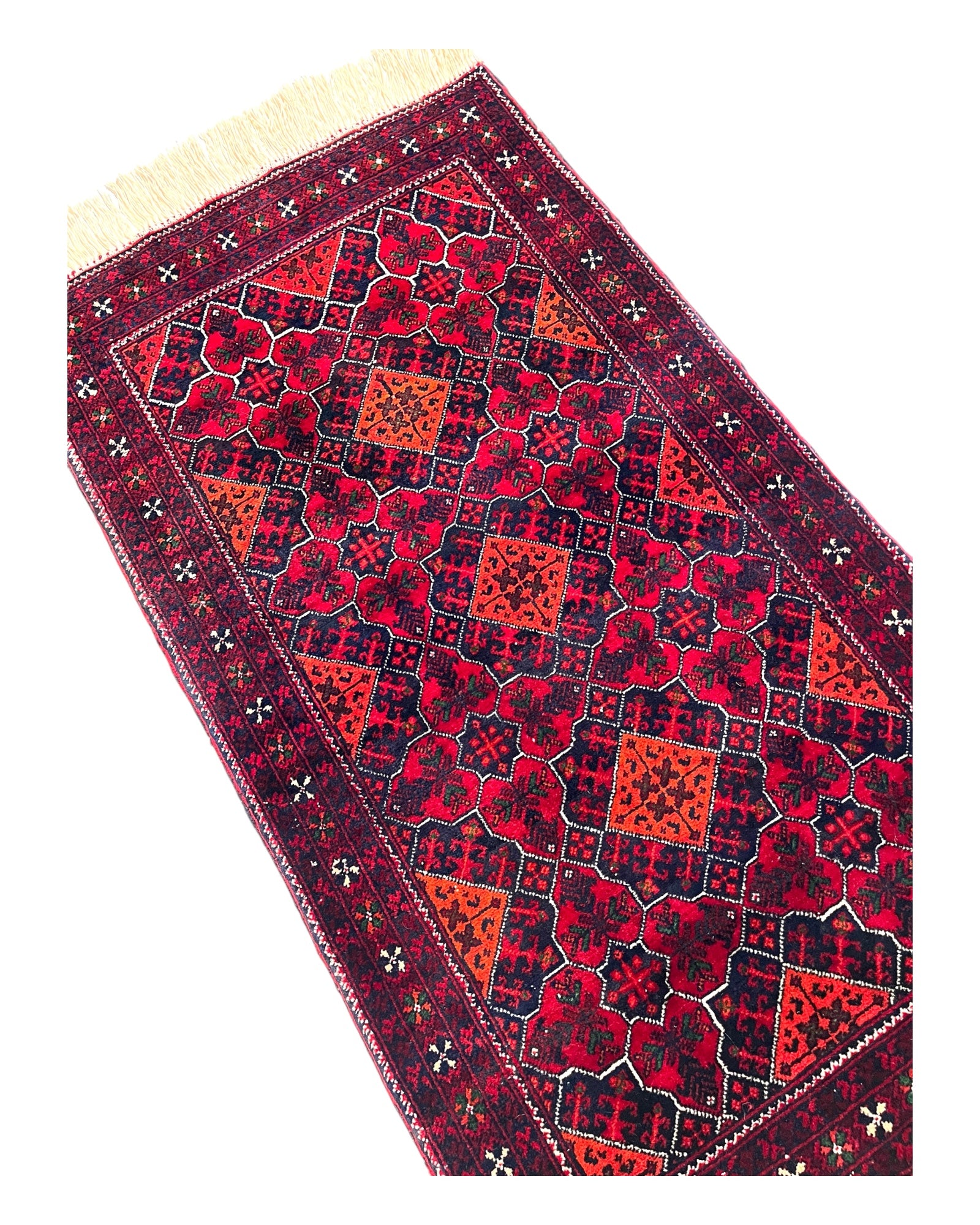 92cm x 50cm Red & Orange Yousef Bay Doormat