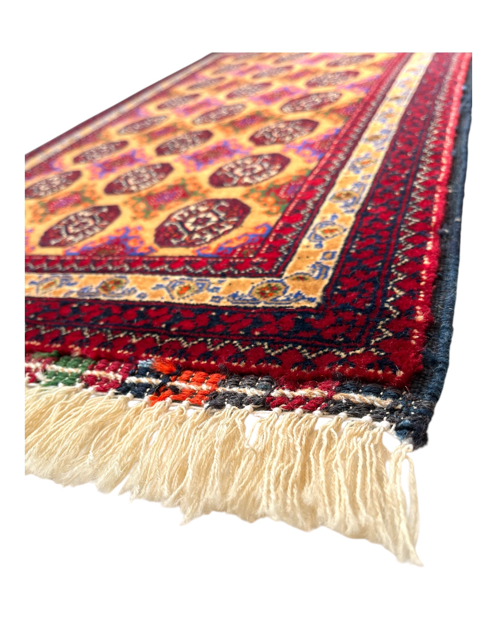 83cm x 49cm Red & Gold Roshnai Doormat