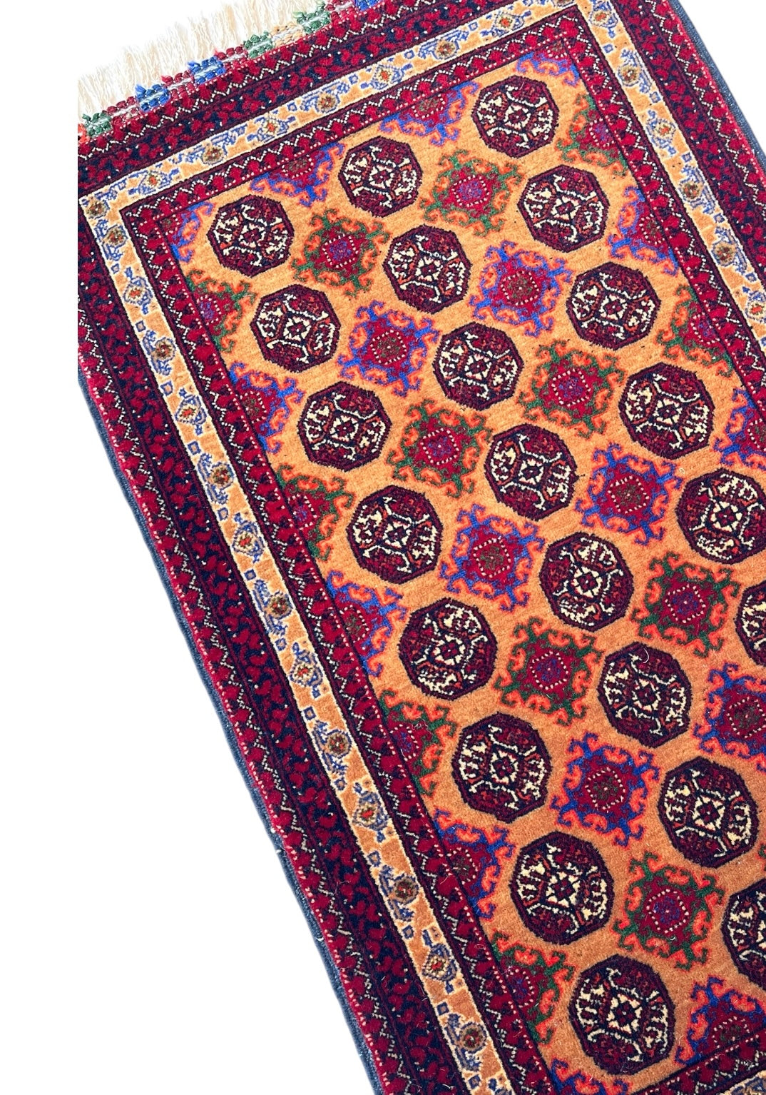 83cm x 49cm Red & Gold Roshnai Doormat