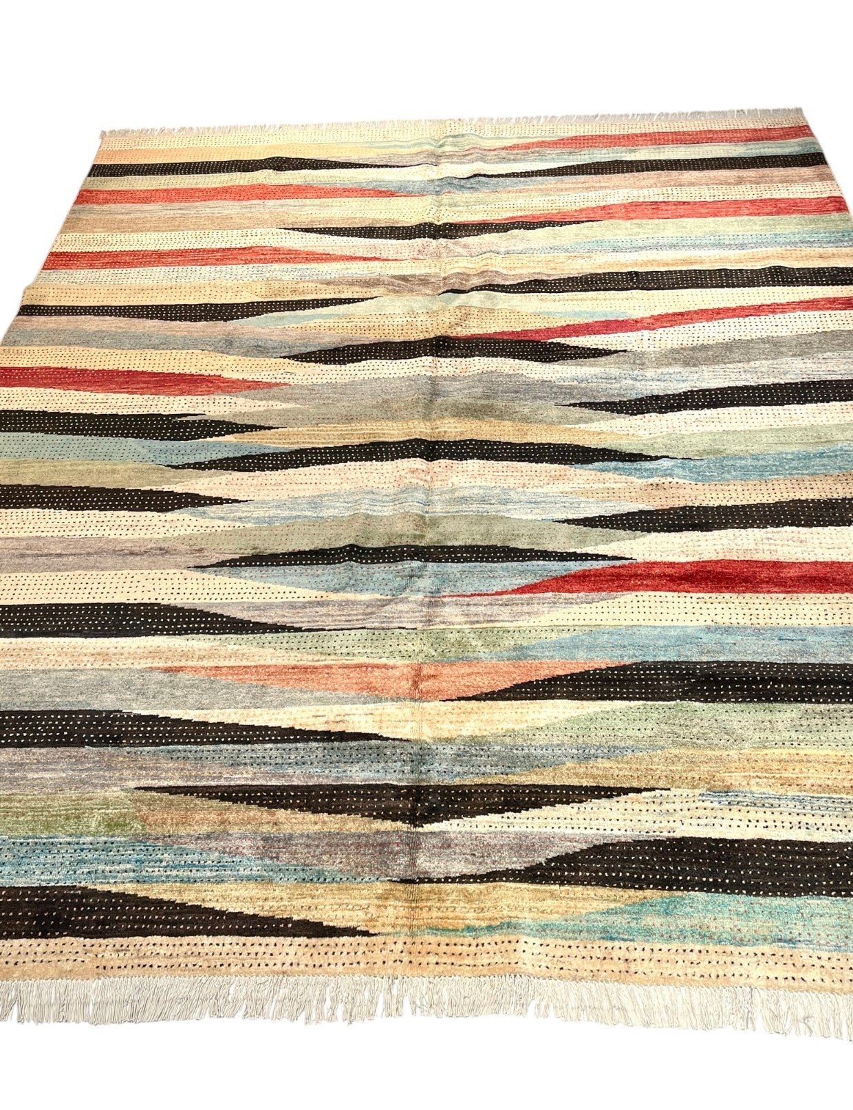 300cm x 250cm Colourful Contemporary Gabeh Rug