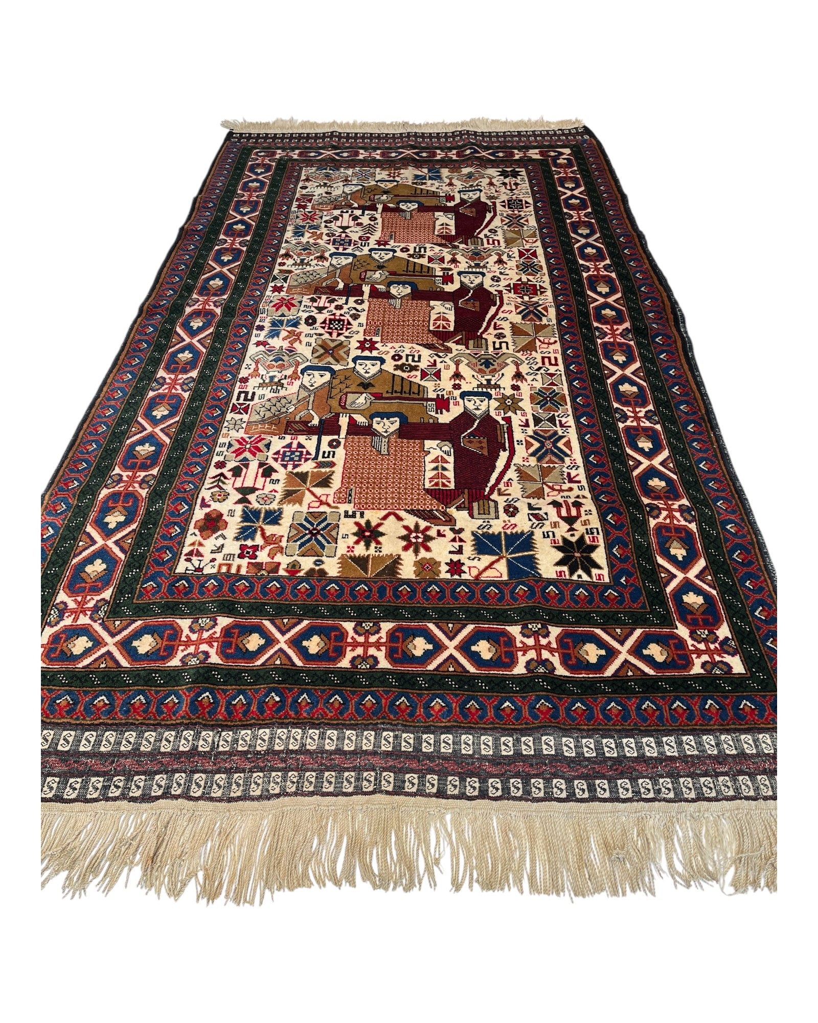 200cm x 105cm Vintage Herat Afghan Rug