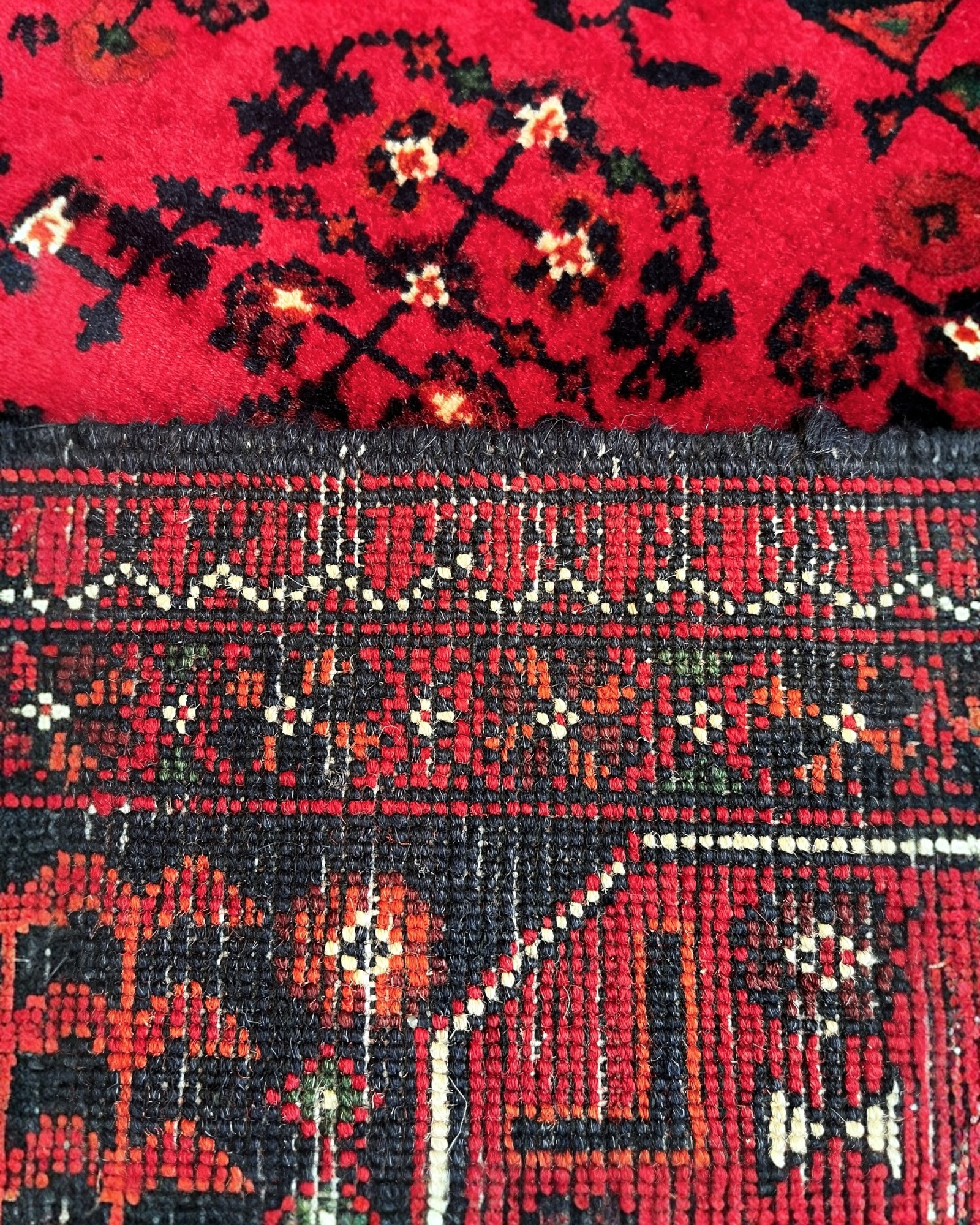 150cm x 102cm Red Khargone Afghan Rug