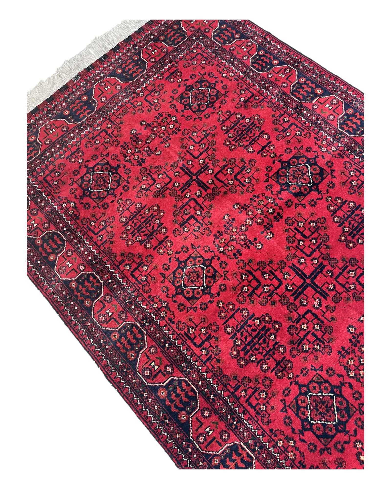 150cm x 102cm Red Khargone Afghan Rug