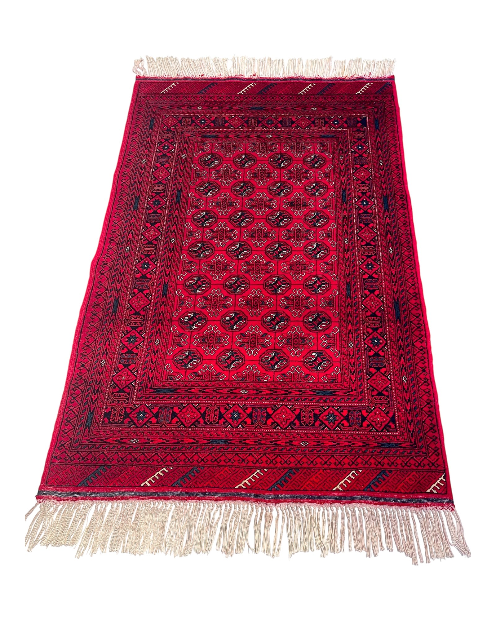 120cm x 80cm Red Khuwaja Roshnai Rug