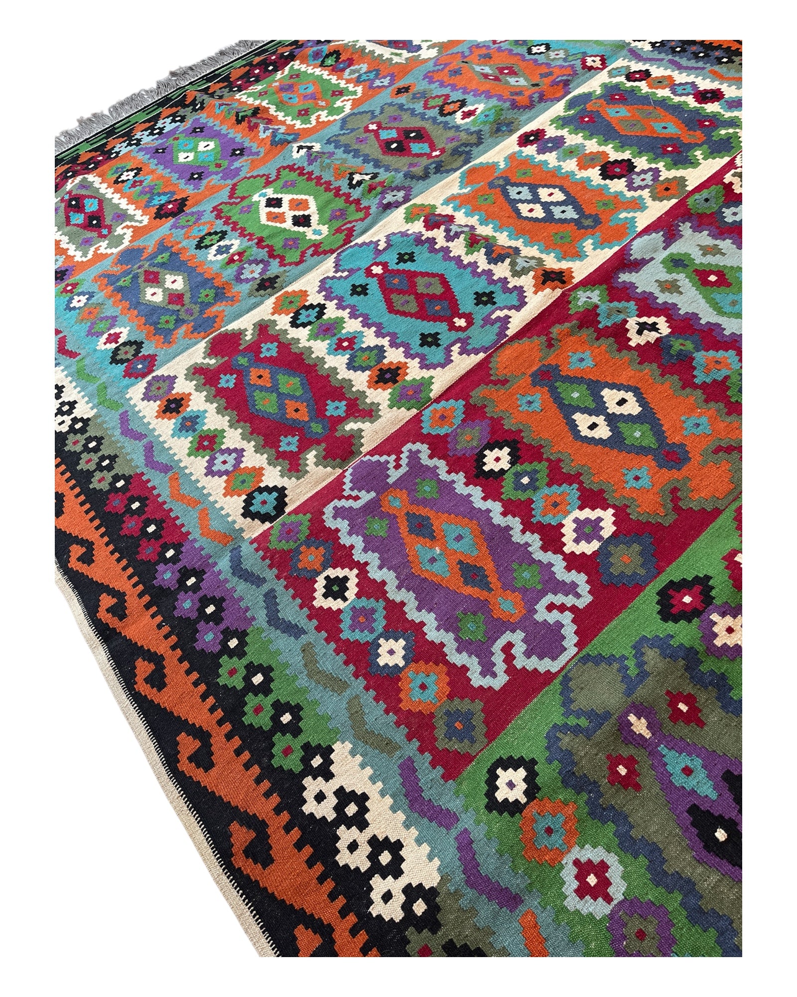318cm x 196cm Colourful Maymana Kilim