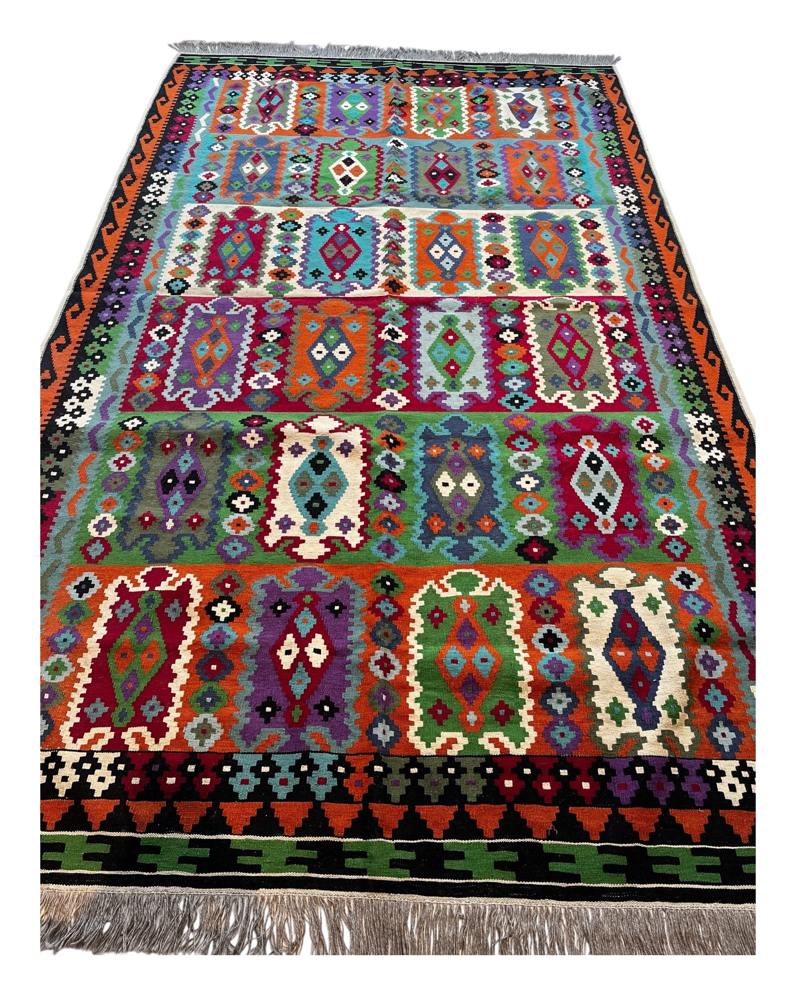 318cm x 196cm Colourful Maymana Kilim