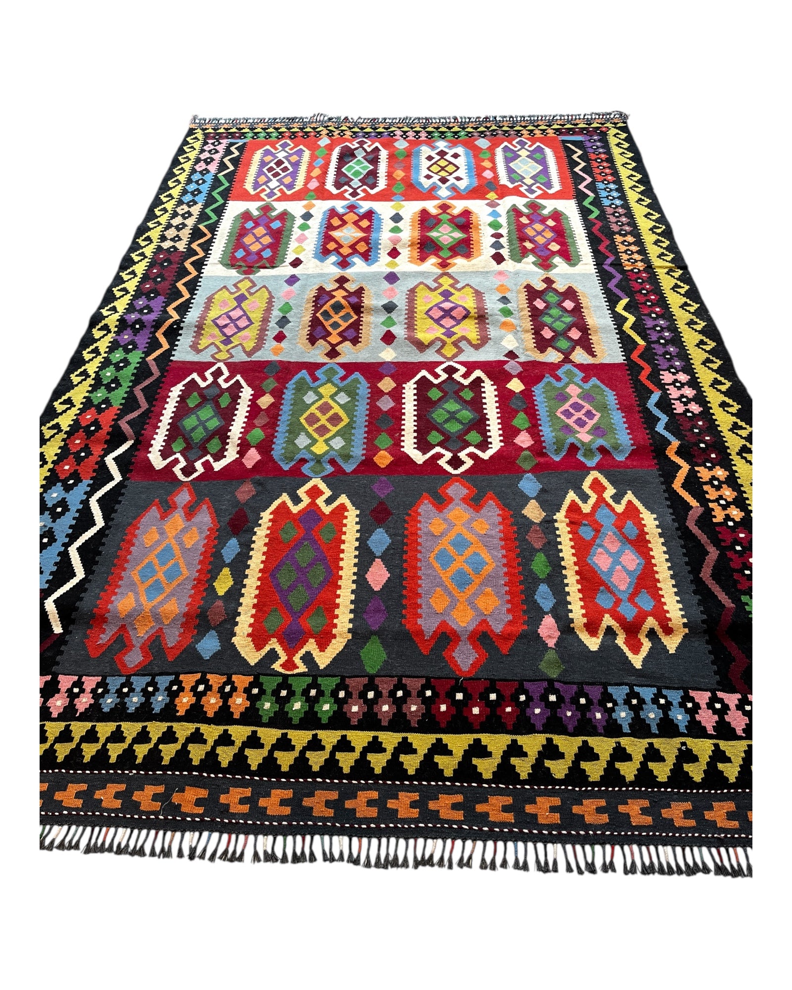 292cm x 198cm Colourful Maymana Kilim