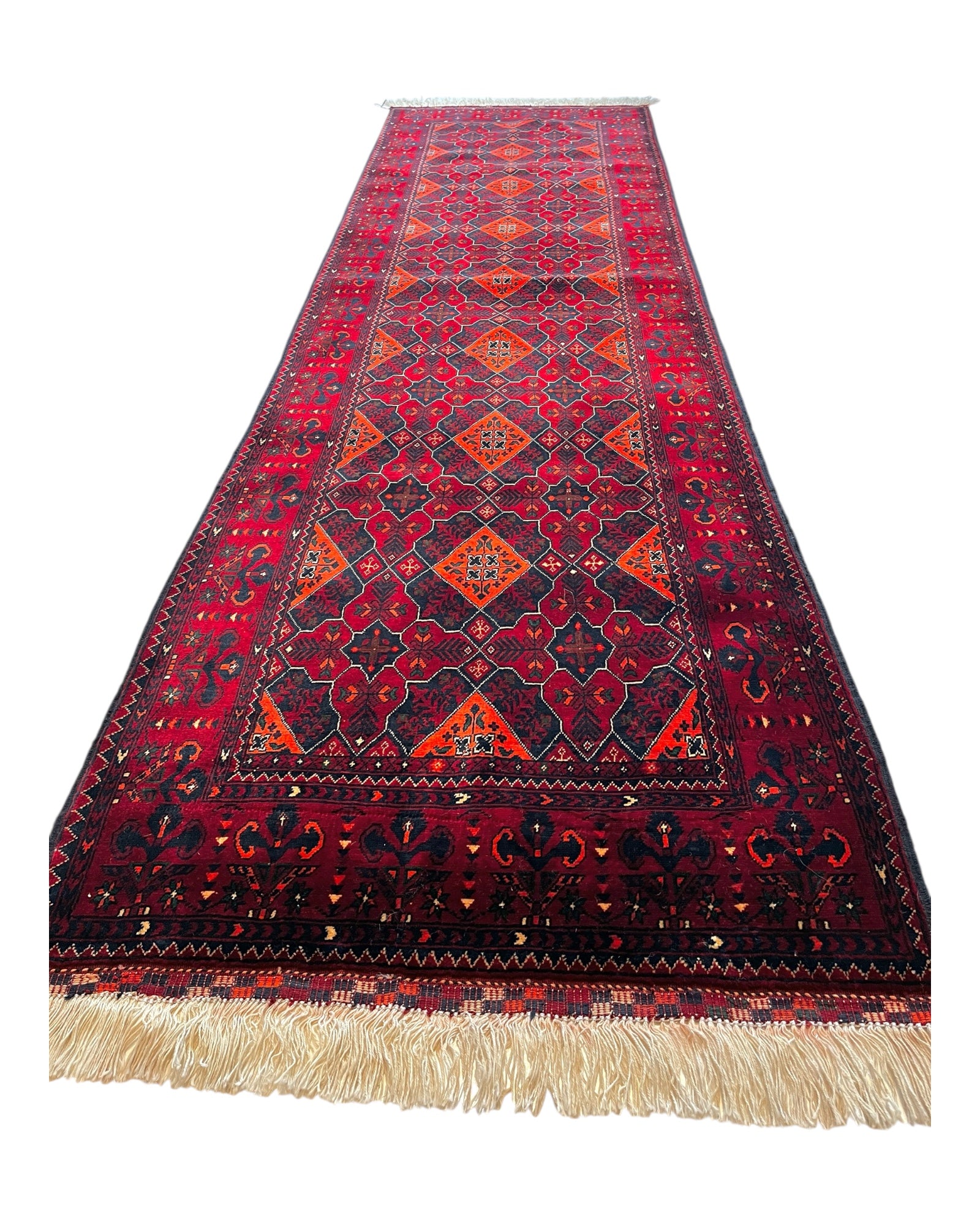 285cm x 85cm Red & Orange Yousefi Runner