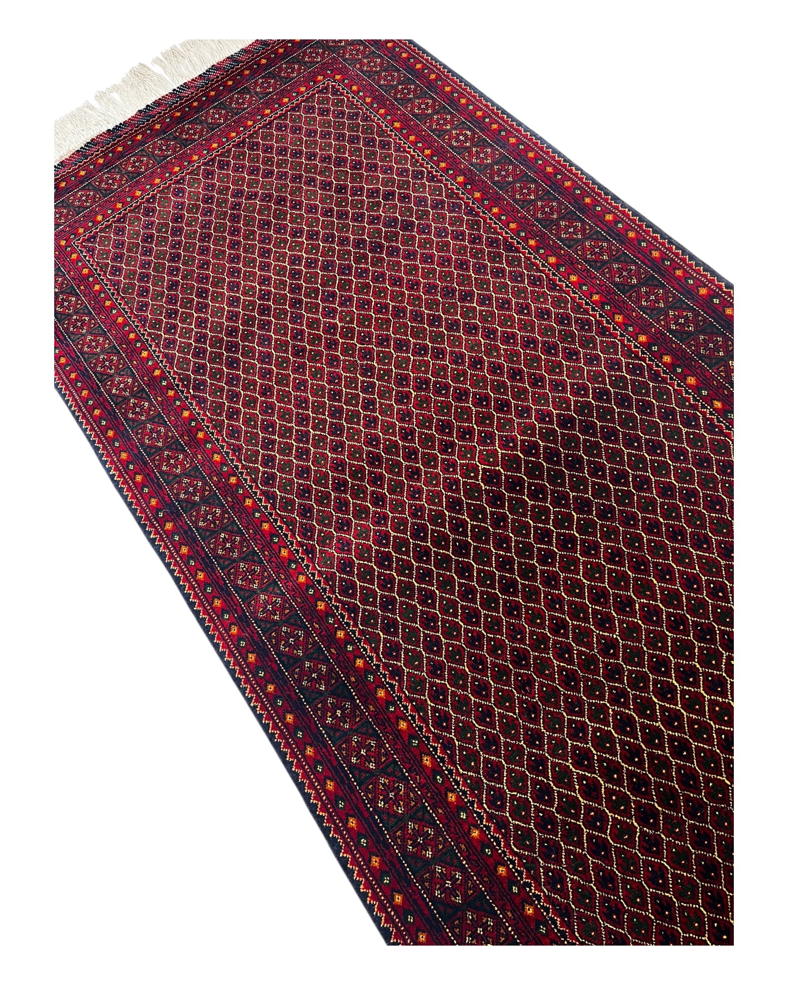 390cm x 88cm Red Afghan Runner