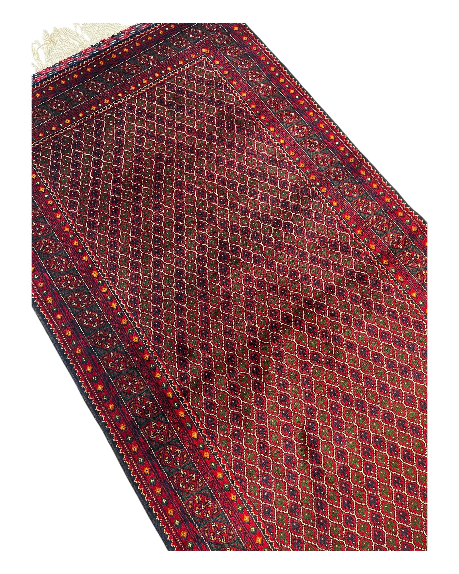 386cm x 88cm Red Afghan Runner
