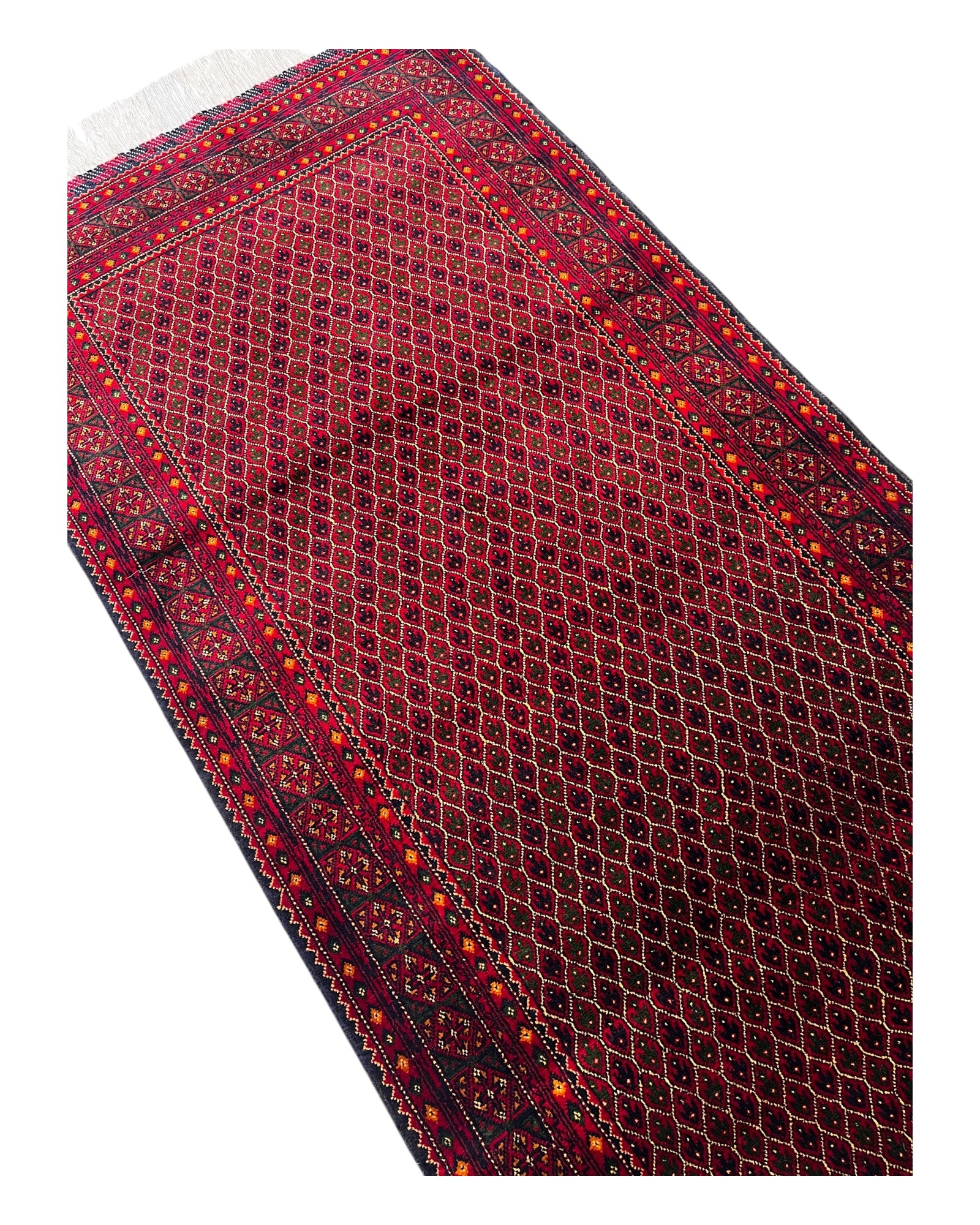 285cm x 88cm Red Afghan Runner