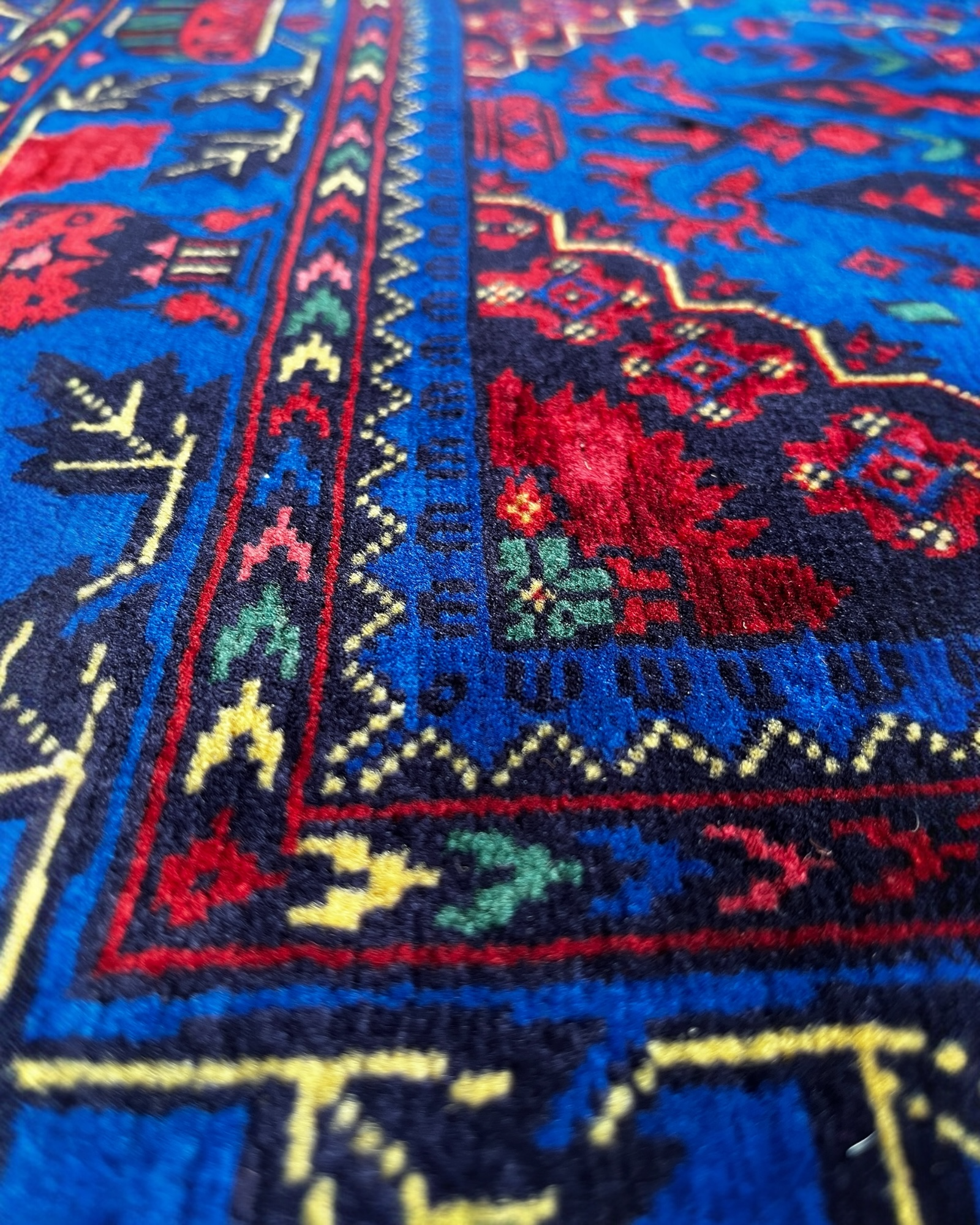 145cm x 106cm Blue Yousefi Rug