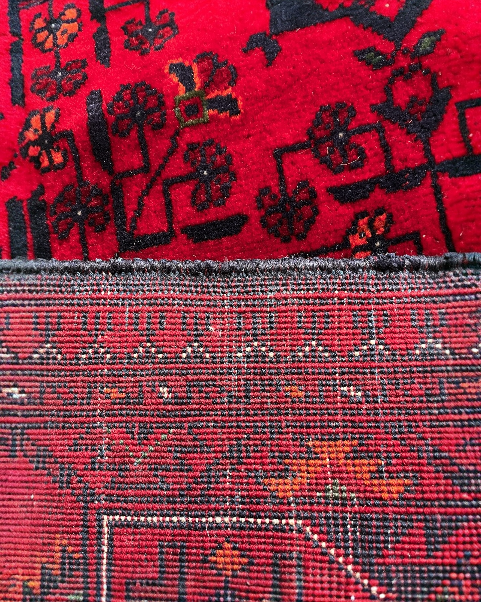 145cm x 103cm Red Andkhoy Rug