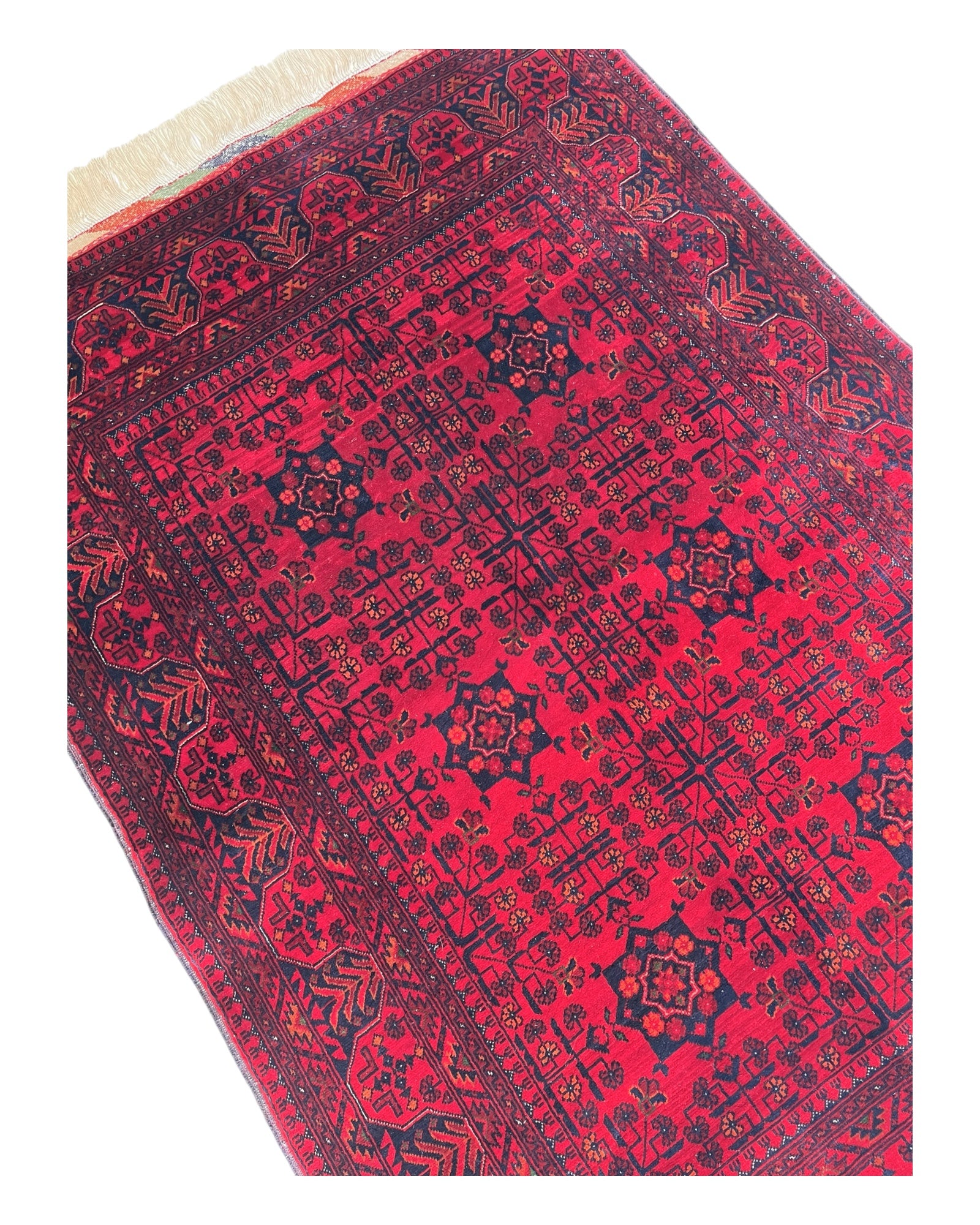 145cm x 103cm Red Andkhoy Rug
