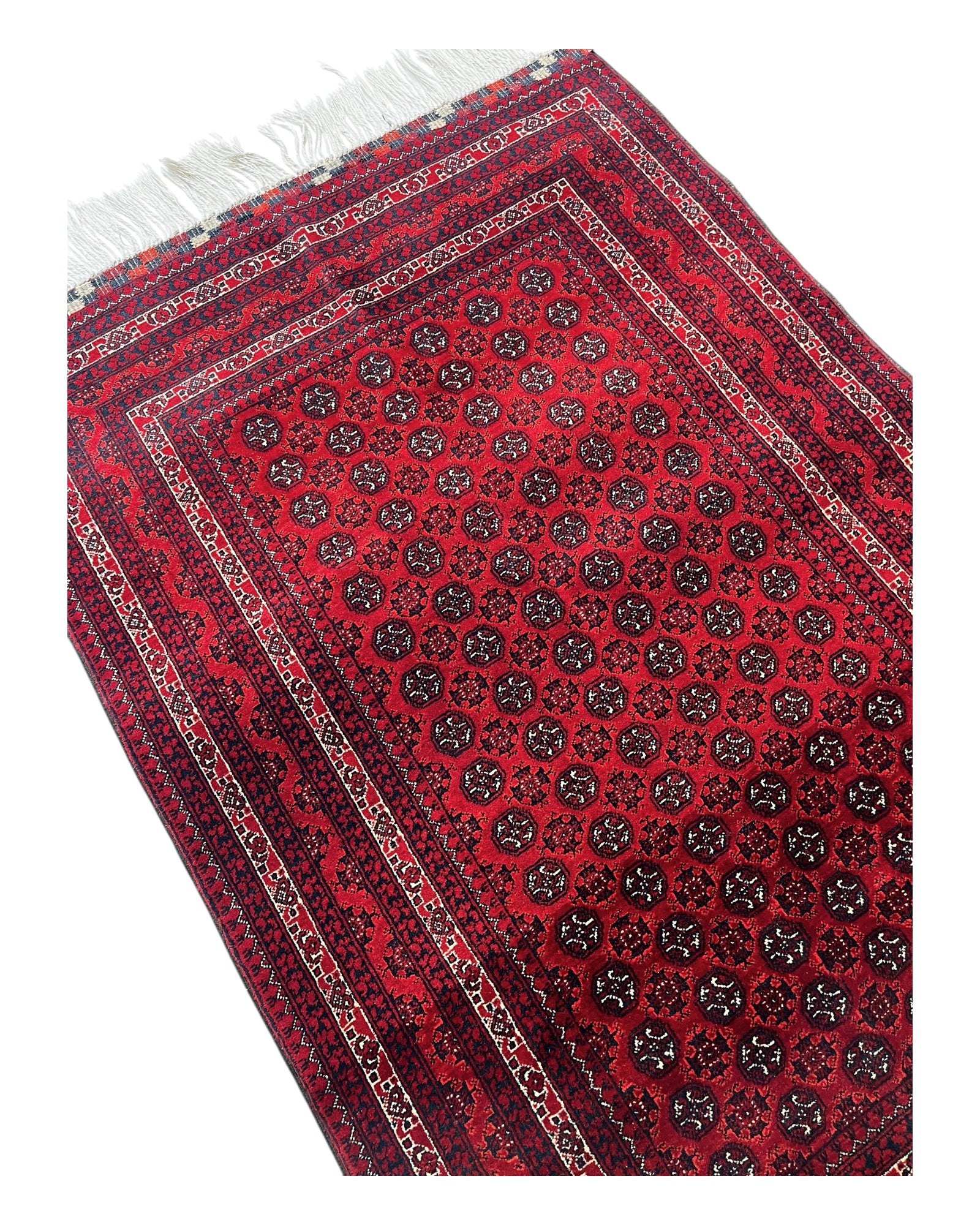 150cm x 100cm Red Khuwaja Roshnai Rug