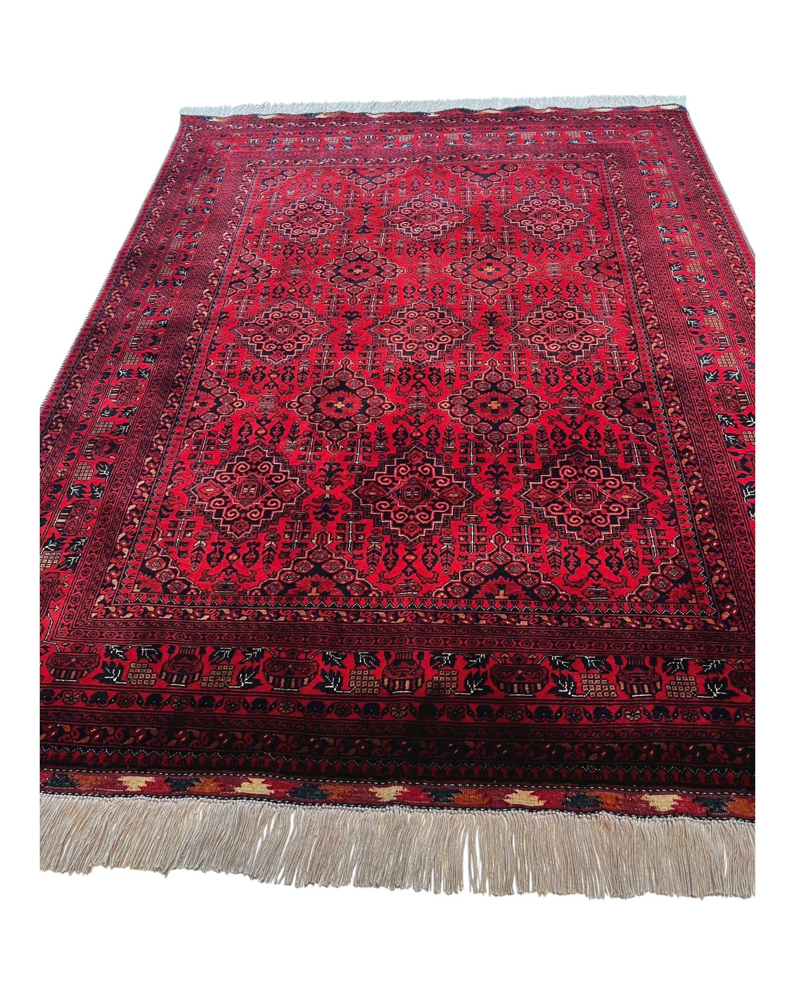 200cm x 152cm Red & Black Yousef Bey Rug