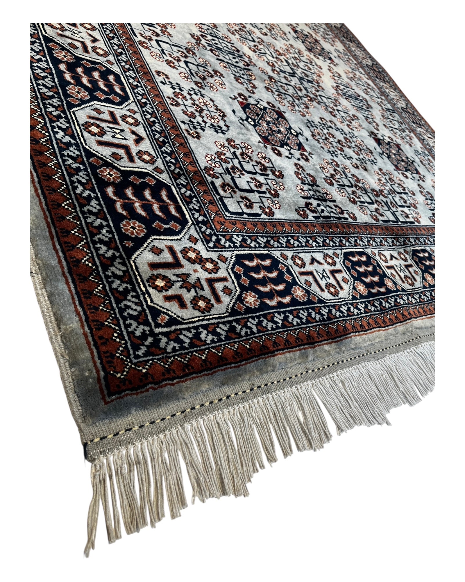200cm x 155cm Grey Andkhoy Rug