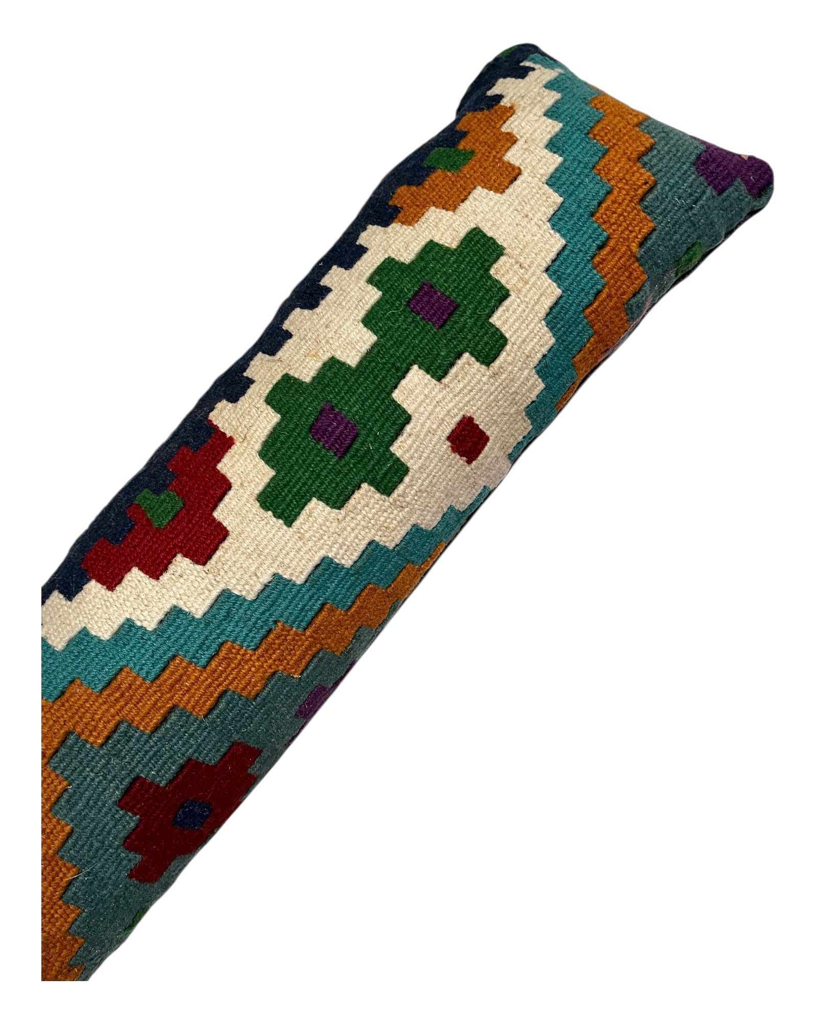 Turquoise & Cream Draught Excluder