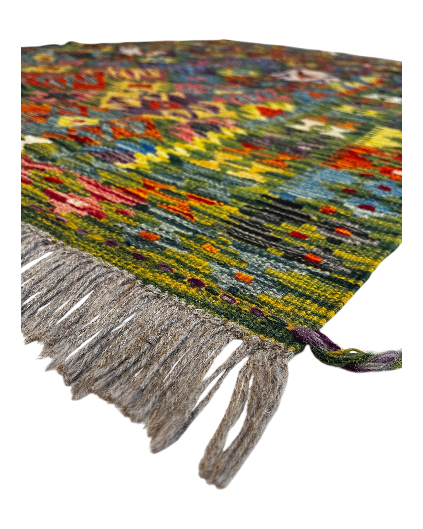 197cm x 130cm Multicoloured Festival Maymana Kilim