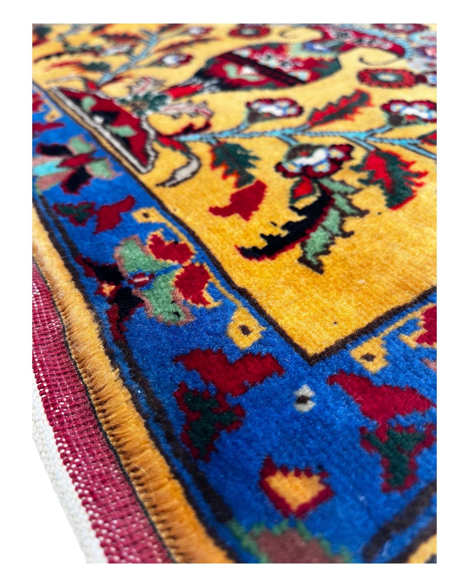 Gold & Blue Cushion Cover