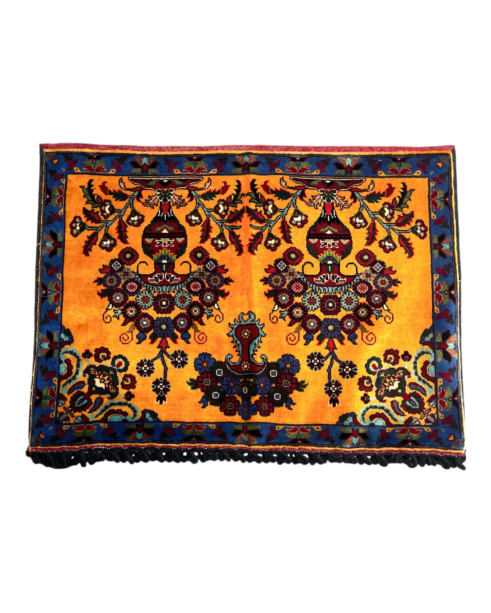 Gold & Blue Cushion Cover